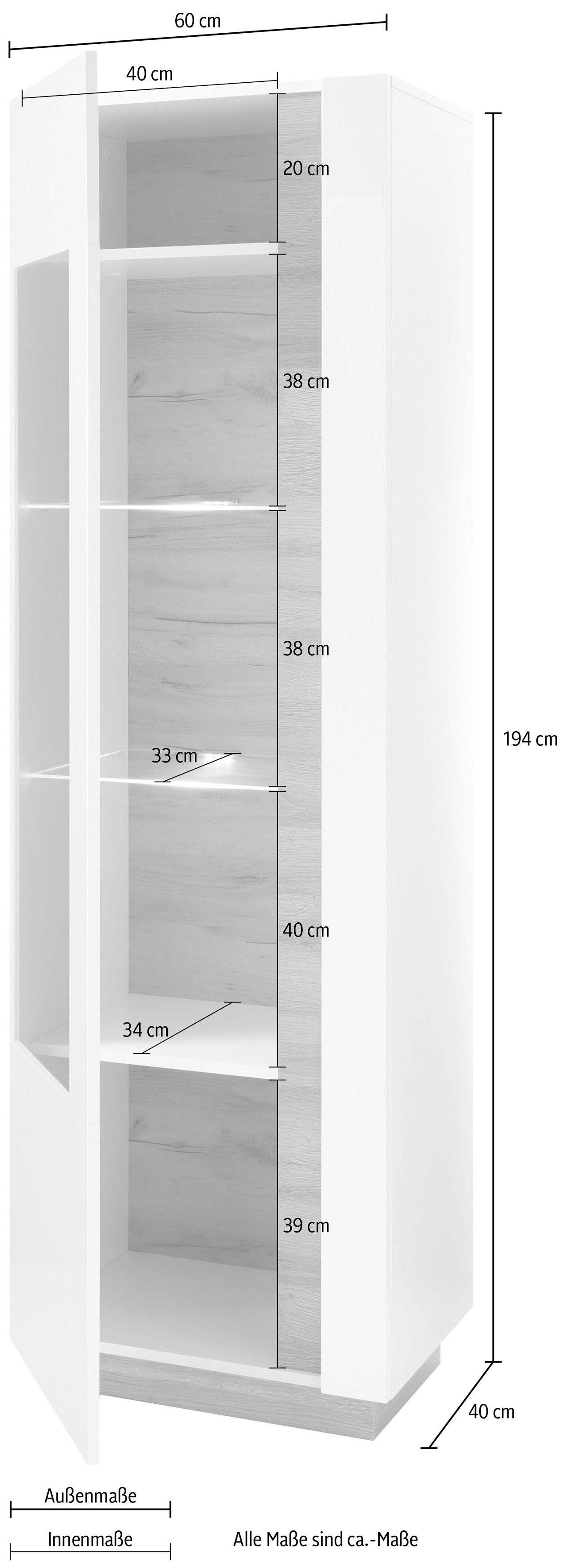INOSIGN Vitrinekast CLAiR vitrinekast 23