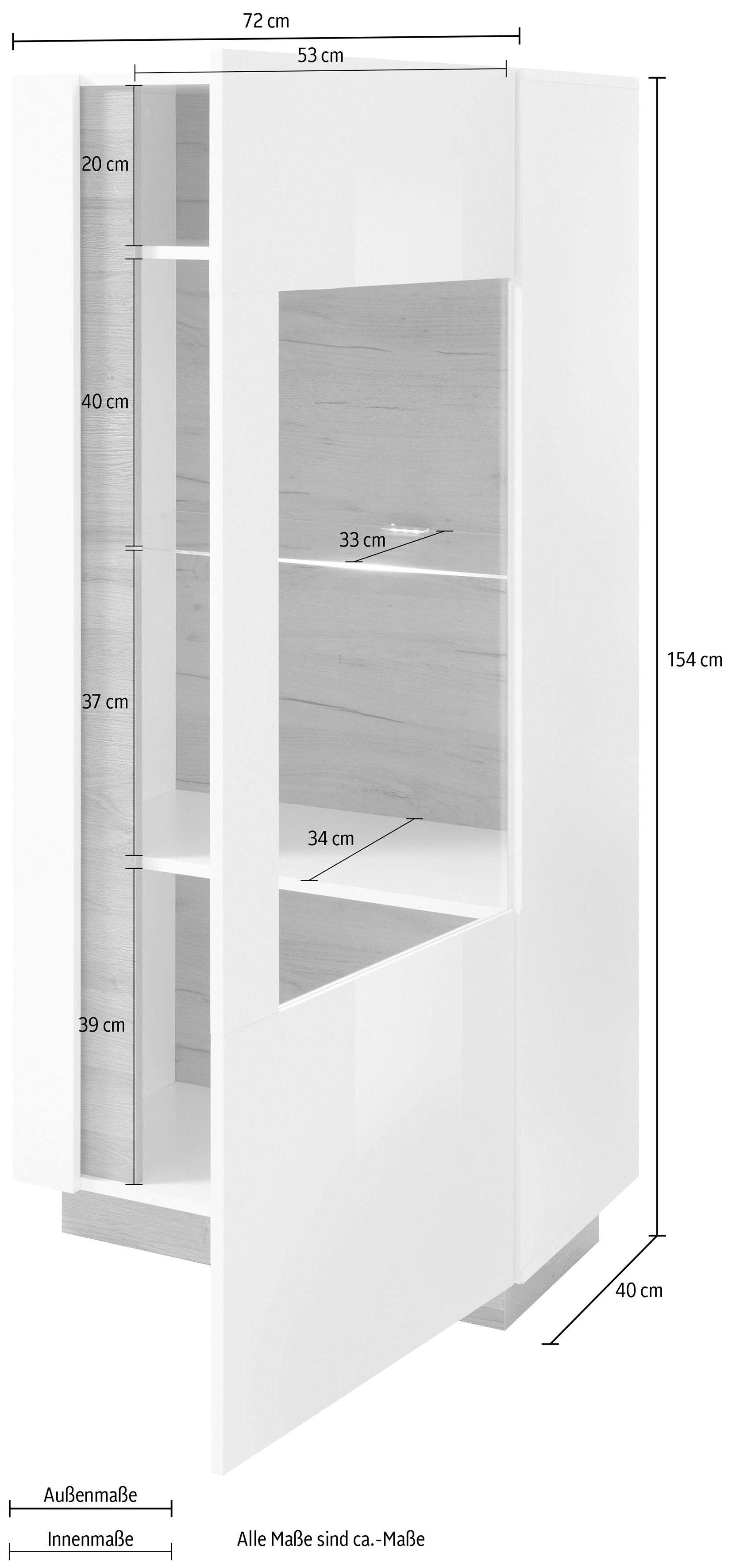 INOSIGN Vitrinekast CLAiR vitrinekast 22