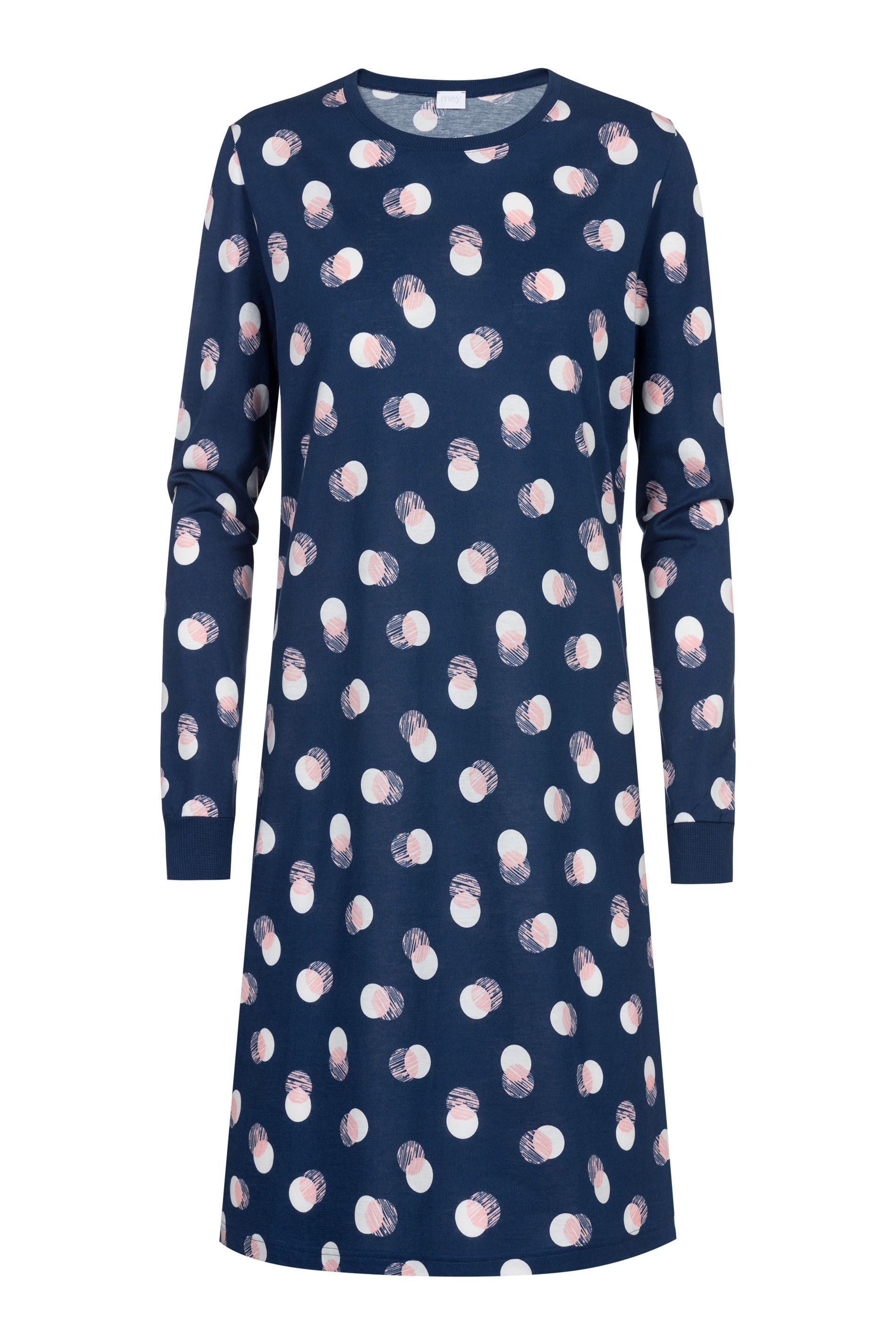 Mey Nachthemd SCRIBBLED DOTS met all-over stippenprint