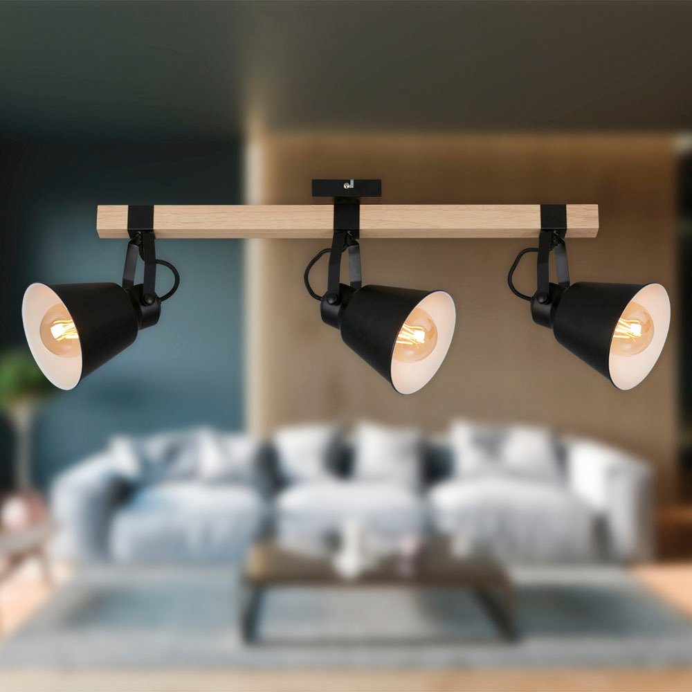 Briloner Leuchten Plafondspotje 2406035 TALLE Plafondlamp, 68x14,5x24 cm, zwart, max. 40W, E27, woonkamer, gang