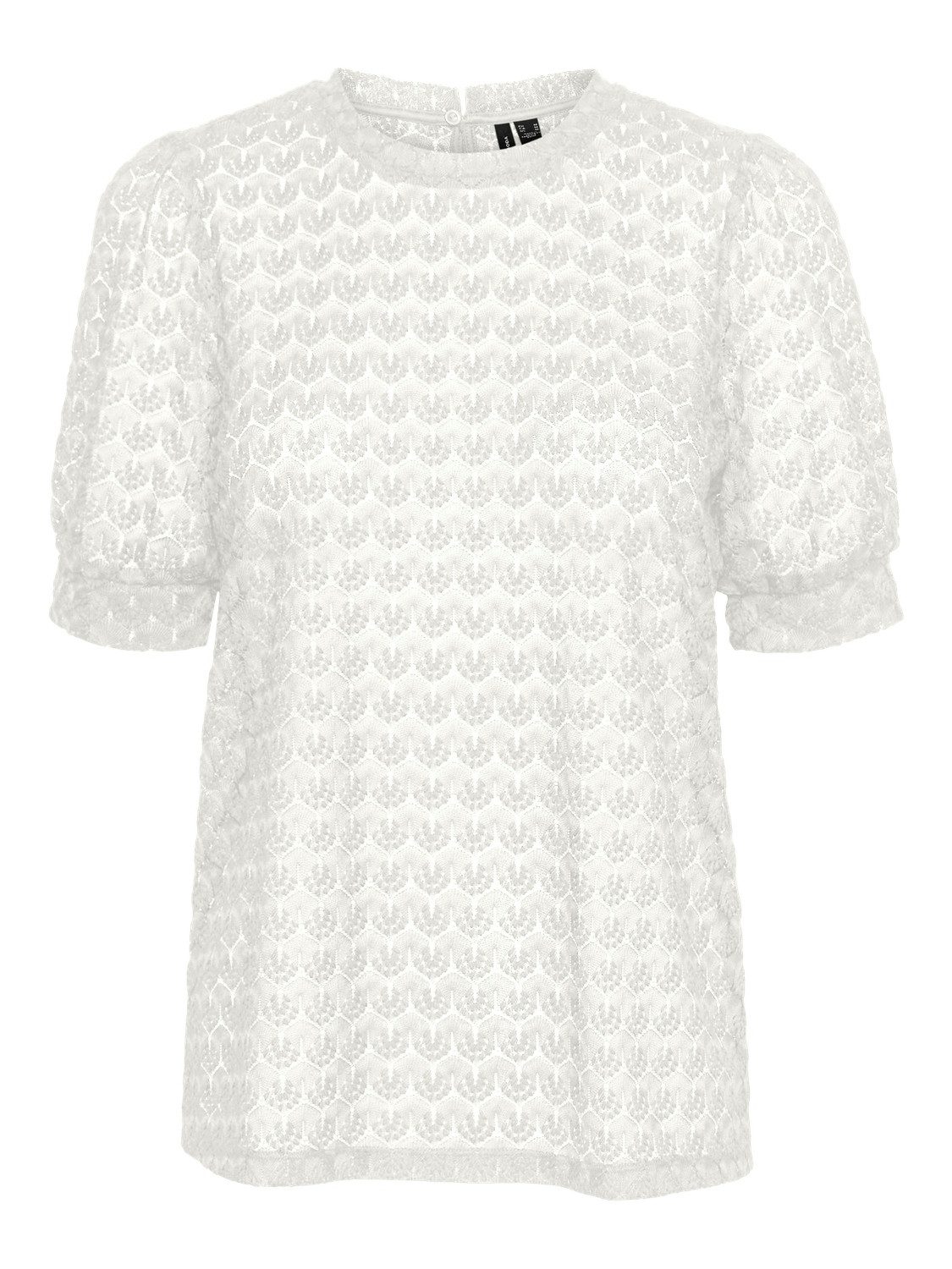 Vero Moda Shirt VMBECCA LACE SS O-NECK TOP JRS GA NOOS
