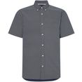tommy hilfiger overhemd met korte mouwen mini print shirt blauw