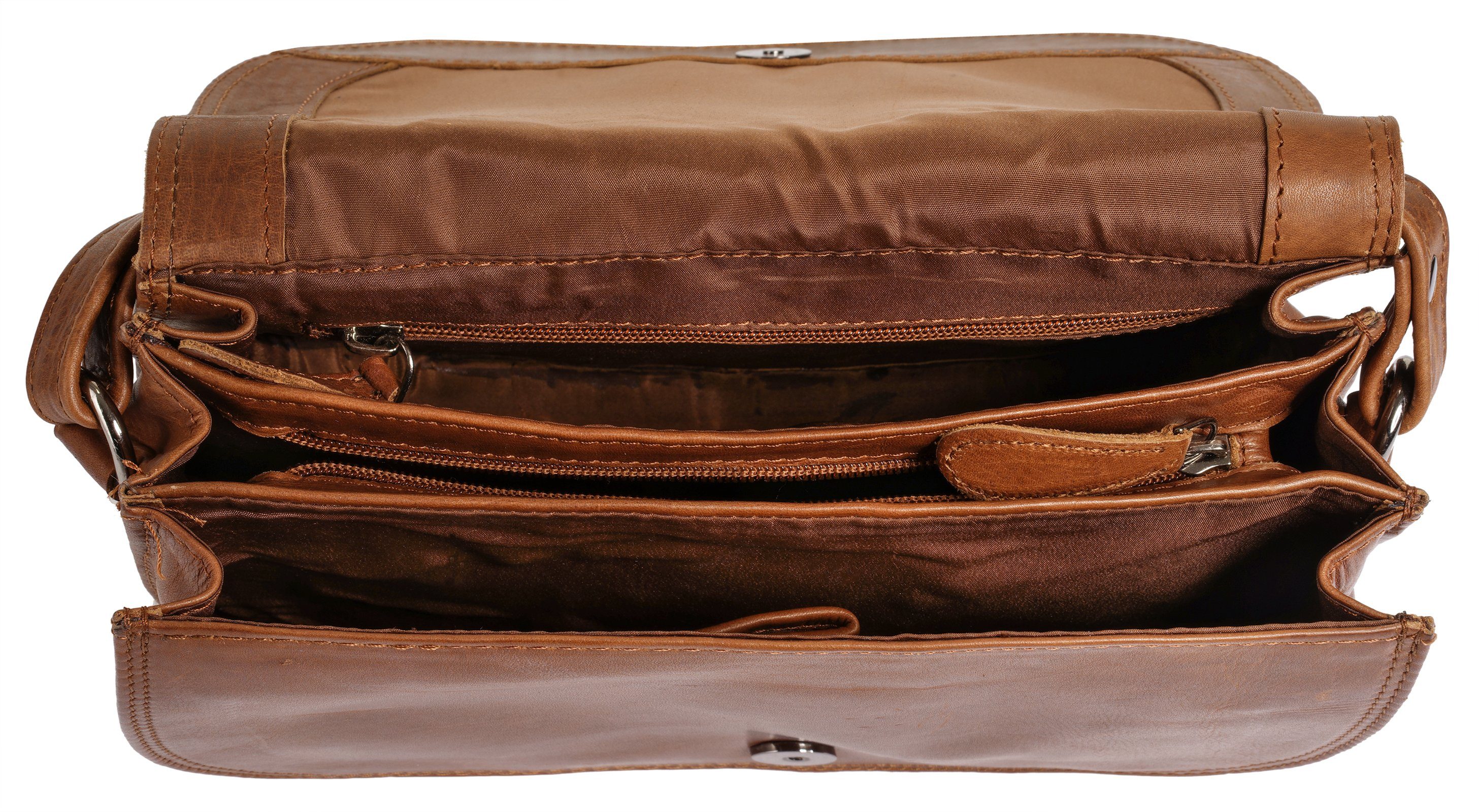 Cluty Schoudertas echt leder