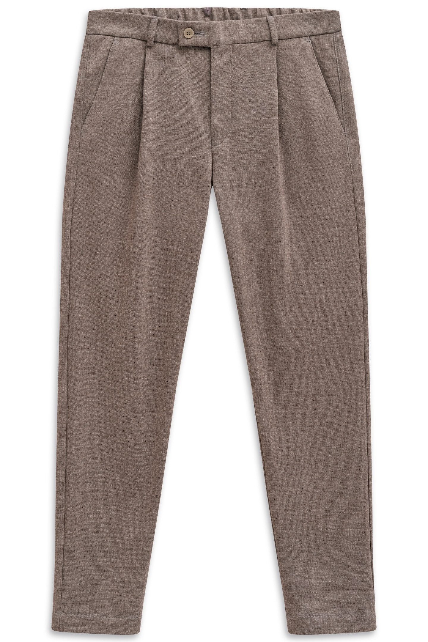 Bugatti Bandplooibroek Tapered fit met flexcity jersey stretch