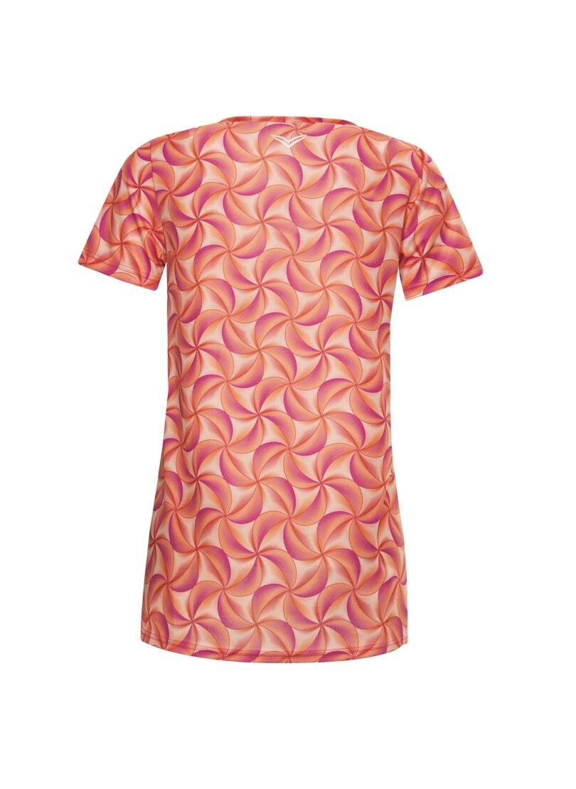 Trigema T-shirt sport T-shirt met modieuze all-over print (1-delig)