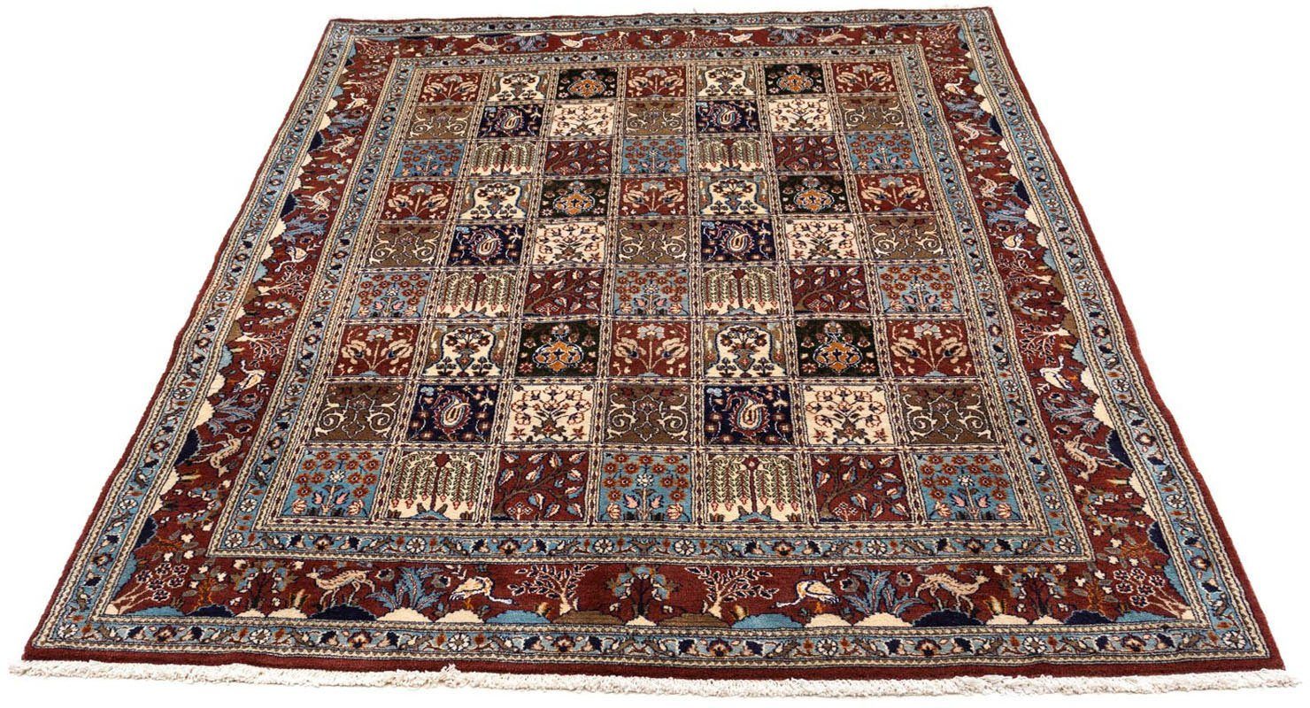 morgenland Wollen kleed Moud figuratief blu chiaro 196 x 148 cm Uniek exemplaar met certificaat