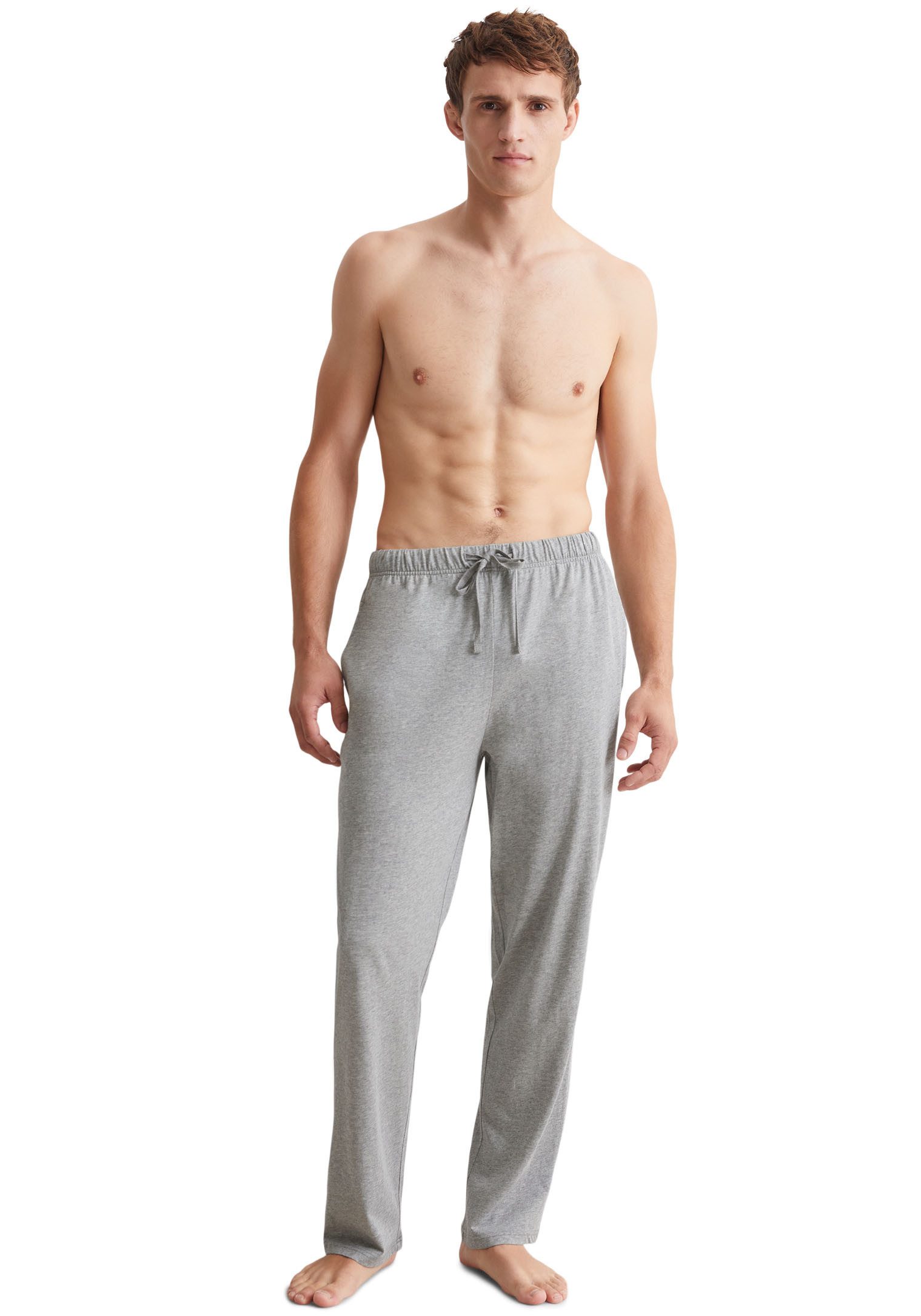 Marc O'Polo Pyjamabroek Heavy-jersey met verstelbare koordtaille