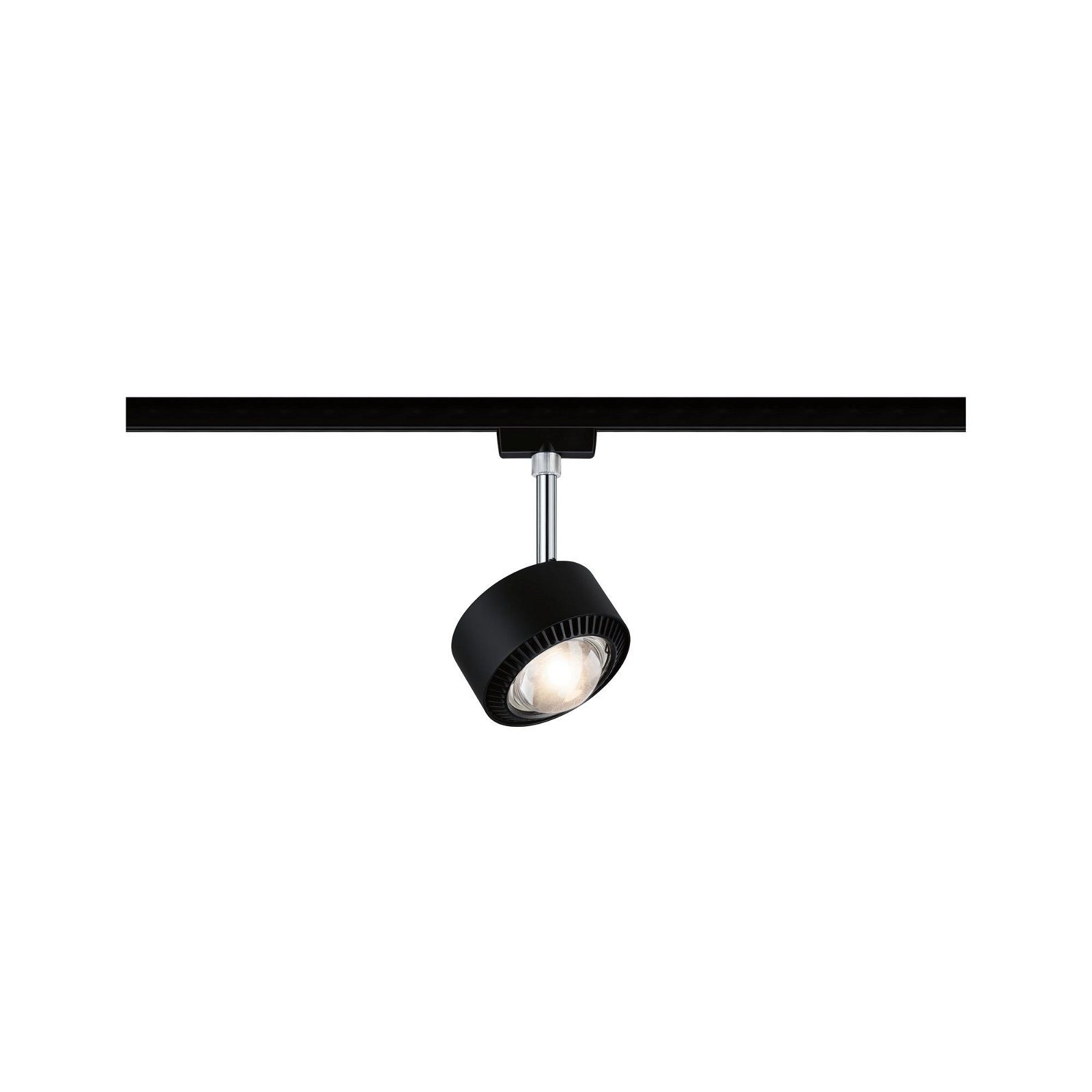 Paulmann Railsysteem-lampen URail rail spot Aldan 498lm 8W 2700K 230V Zwart mat, Chroom plafondlampen zwart
