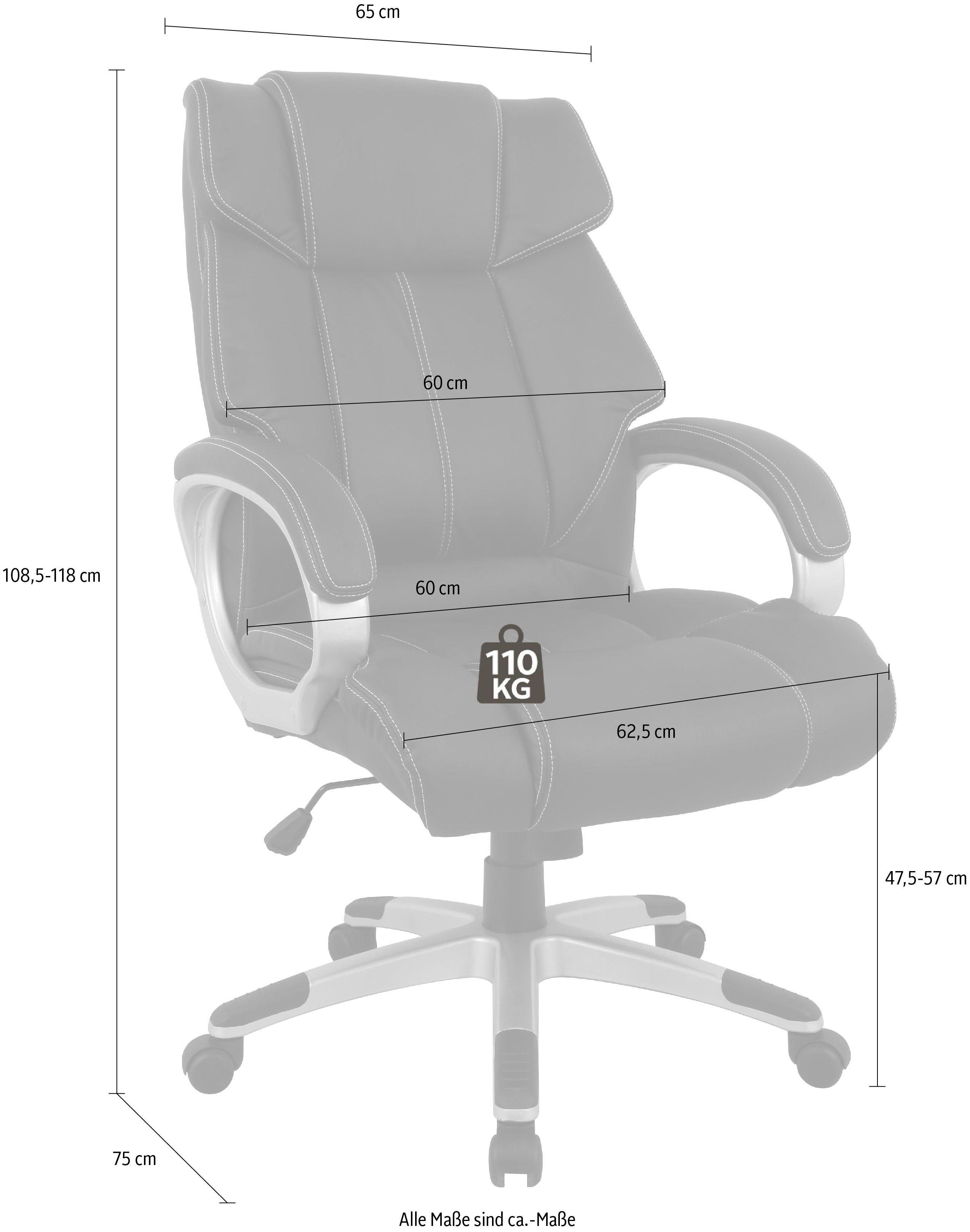 INOSIGN Bureaustoel Comfortabele bureaustoel voor thuiswerken (Home Office),