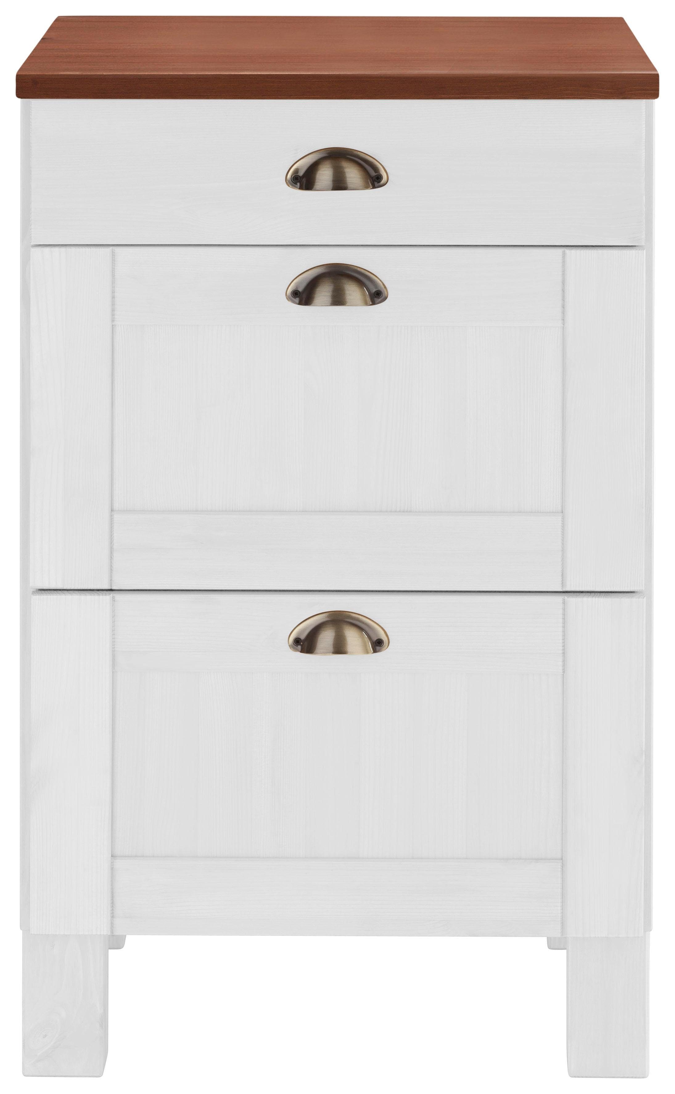 Home affaire Onderkast Oslo 50 cm breed, in 2 diepten, met 23 mm werkblad, 3 laden