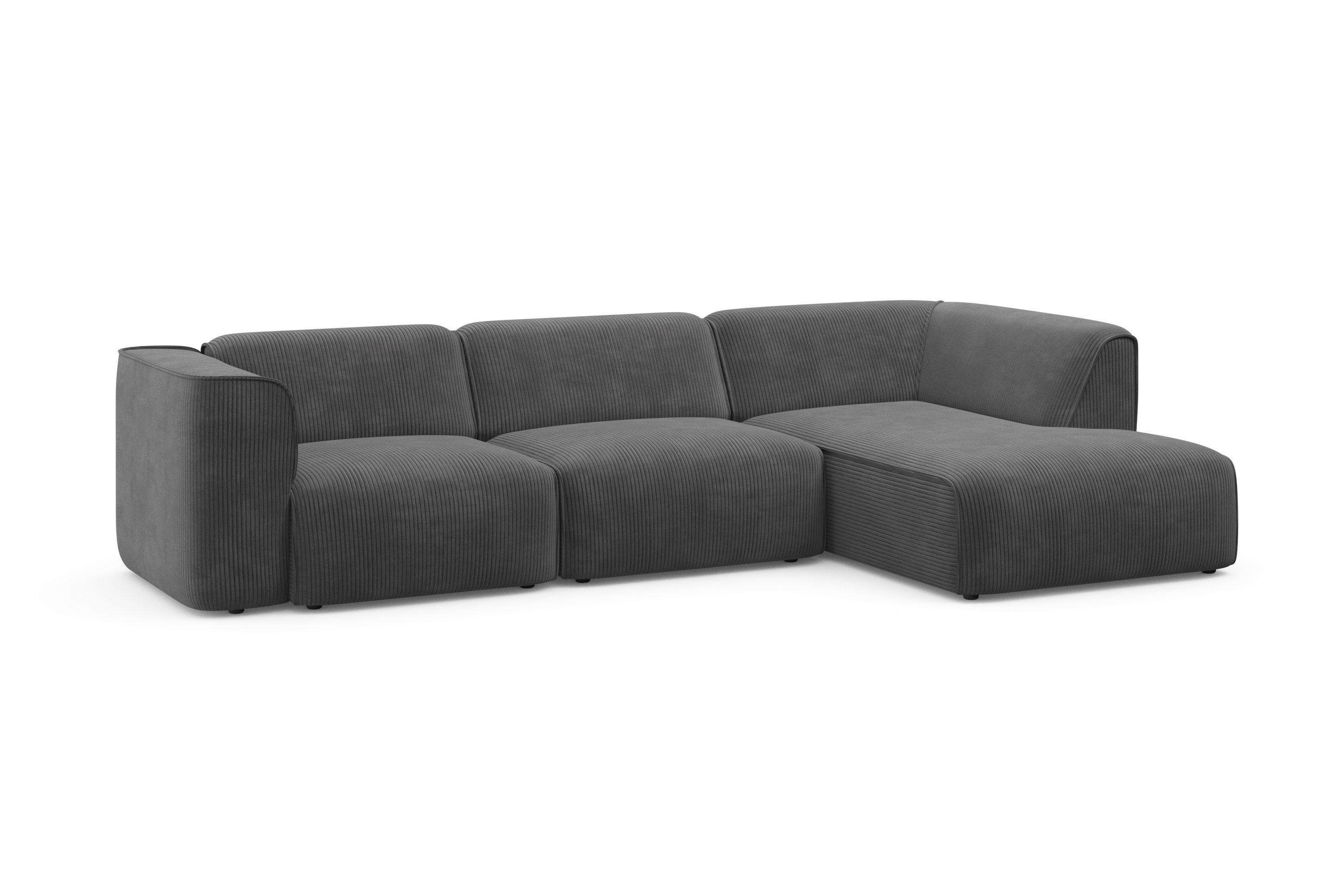 RAUM.ID Hoekbank Merid L-vorm, altijd uitbreidbaar met modules, B/D/H: 295/162/70 cm