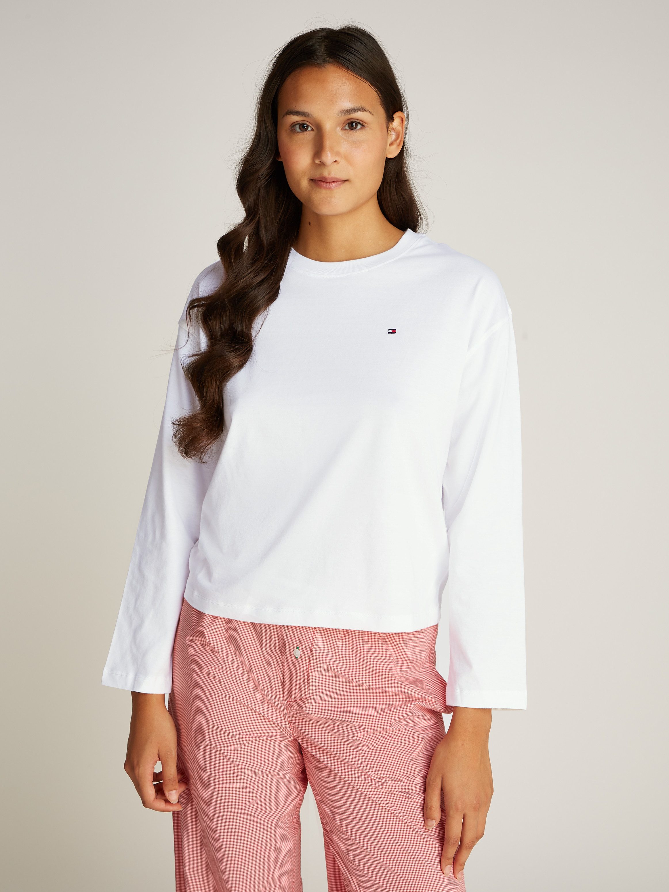 Tommy Hilfiger Underwear Shirt met lange mouwen LS JERSEY T-SHIRT met geborduurd logo