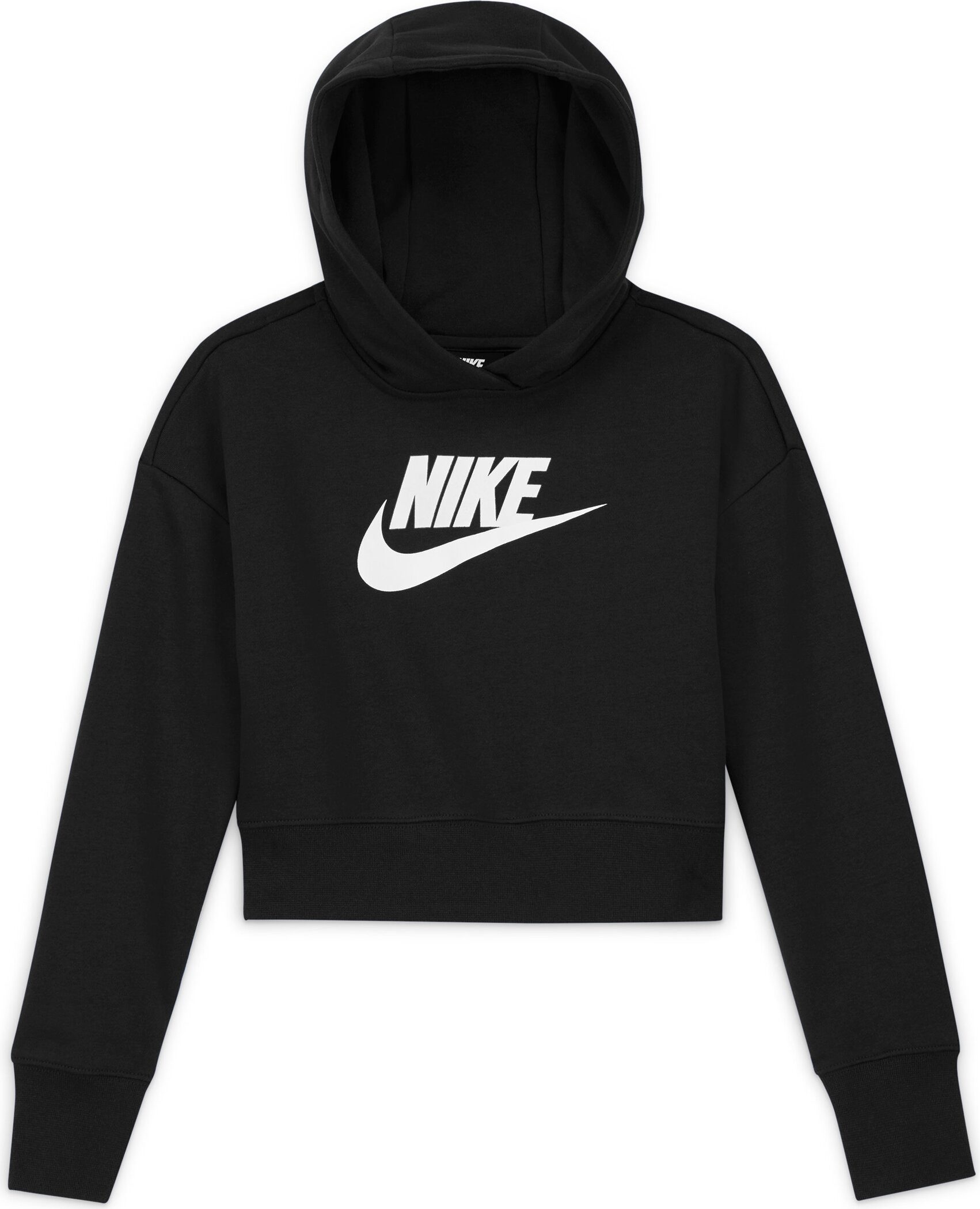 Nike Sportswear Hoodie Club Big Kids' (Girls') French Terry Cropped Hoodie