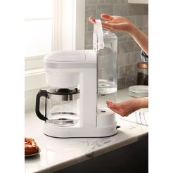 kitchenaid filterkoffieapparaat 5kcm1208ewh wit, 1,7 l, classic drip-koffiezetapparaat met spiraalvormige watertuit wit