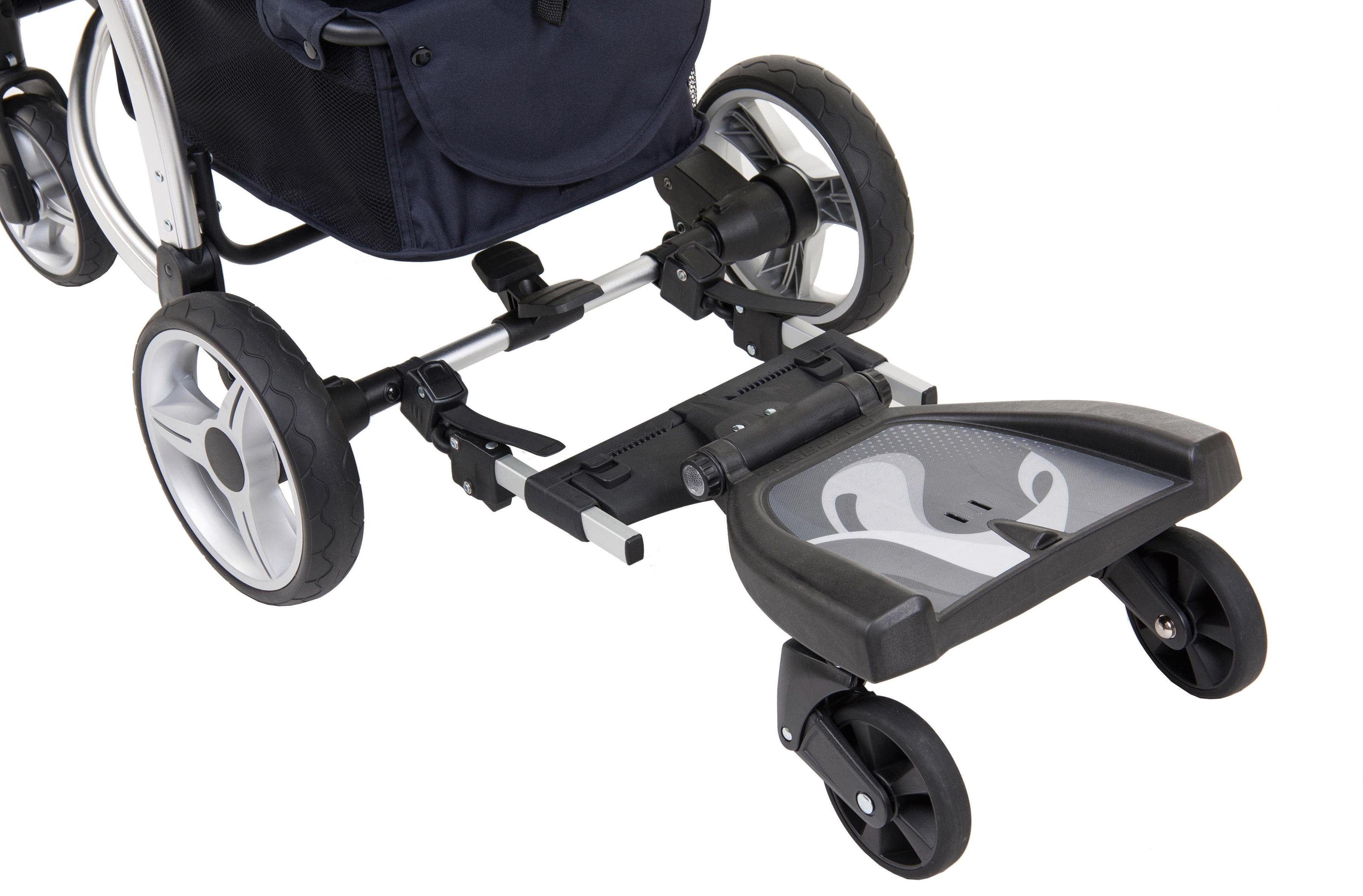 Fillikid Buggyboard Filliboard 180 graden, zwart/grijs