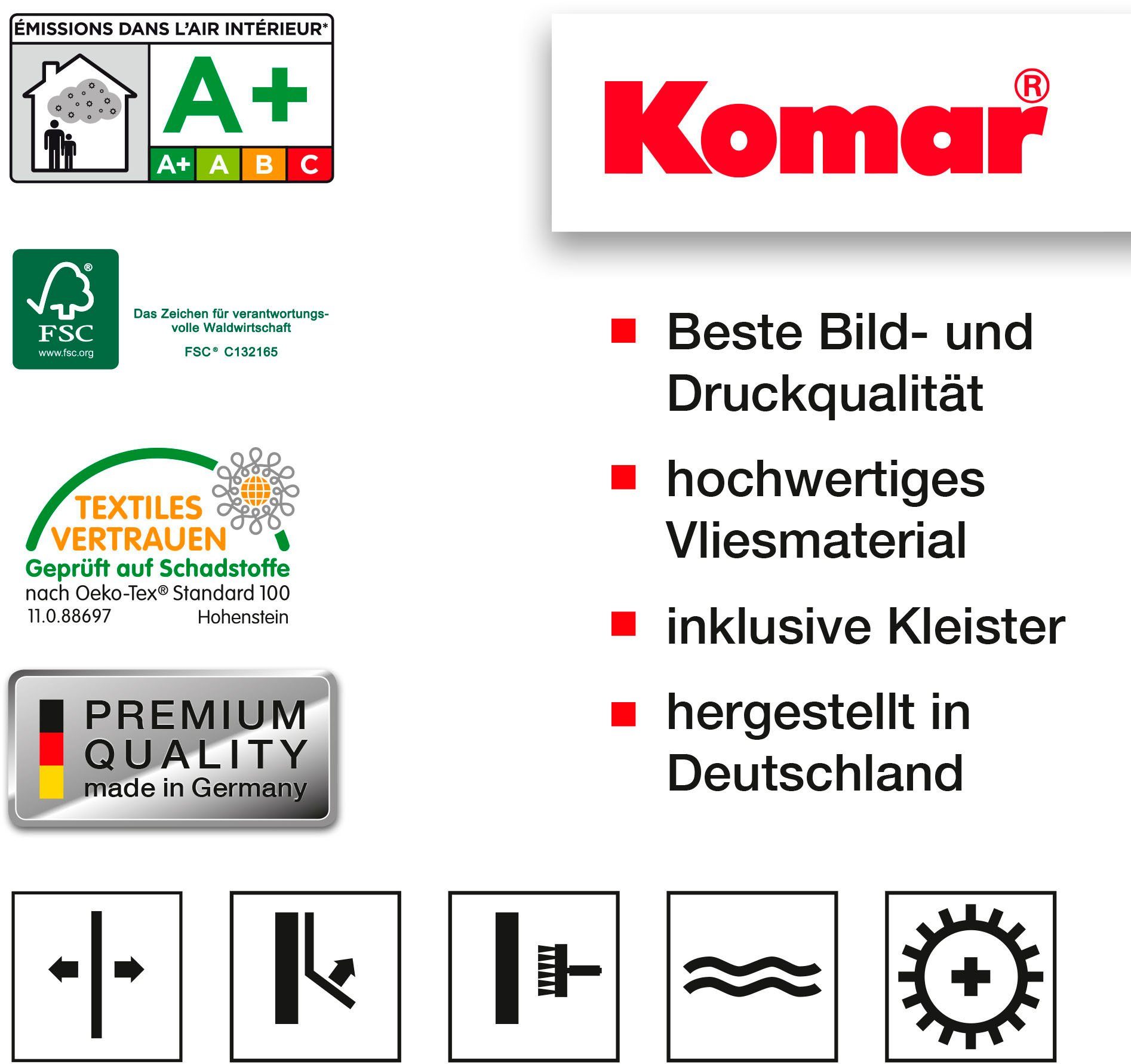 Komar Vliesbehang Digitale print vlies - Fading Forest - Afmeting 200 x 250 cm (1 stuk)