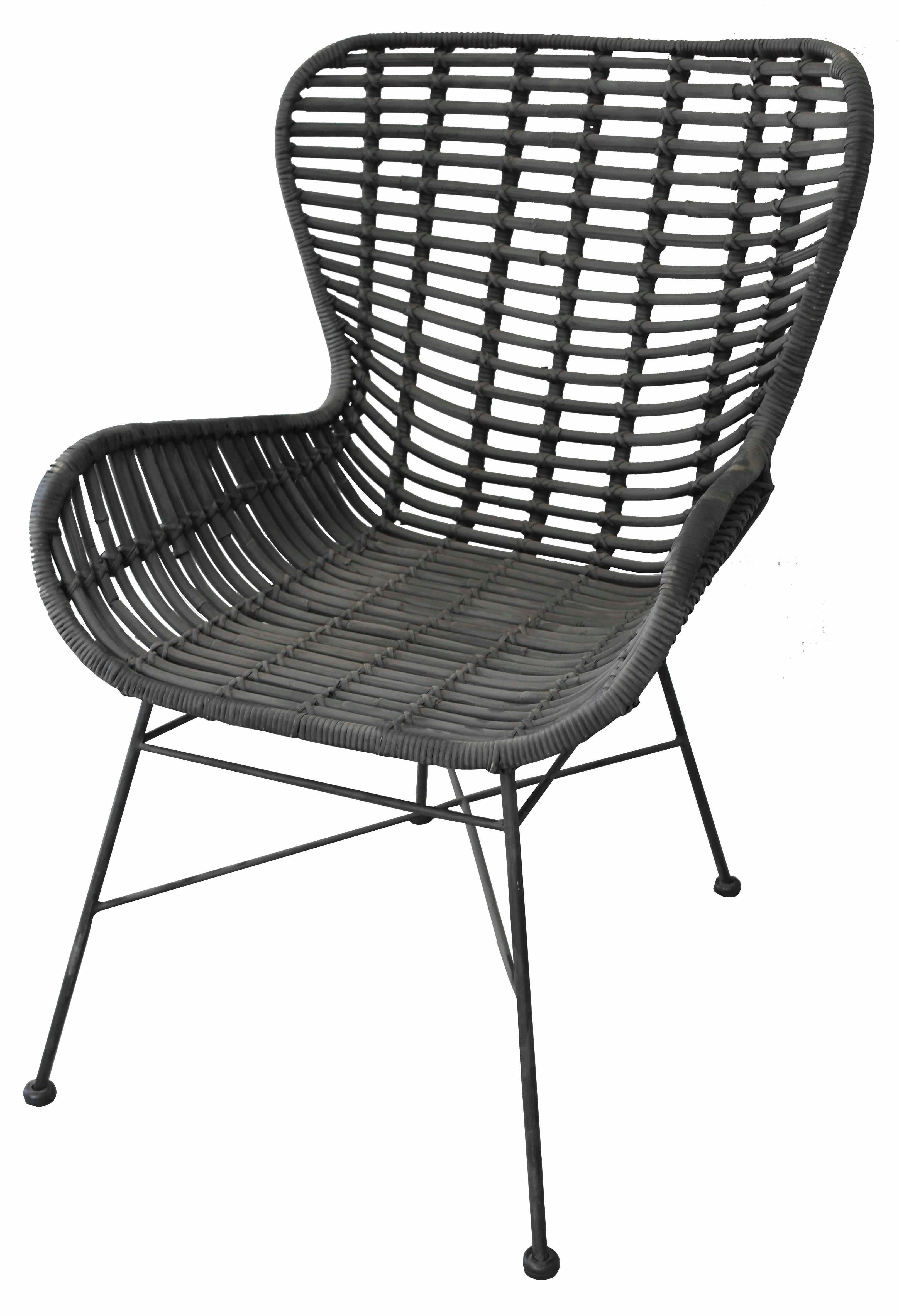SIT Fauteuil Sit&Chairs met gebogen armleuningen, in zwart of ecru, shabby chic