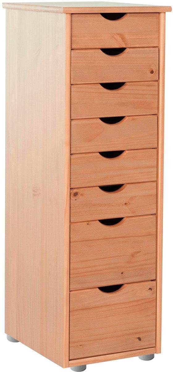 INOSIGN Kast Gava massief grenenhout, met vele opbergmogelijkheden, breedte 34 cm