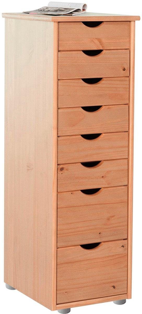 INOSIGN Kast Gava massief grenenhout, met vele opbergmogelijkheden, breedte 34 cm