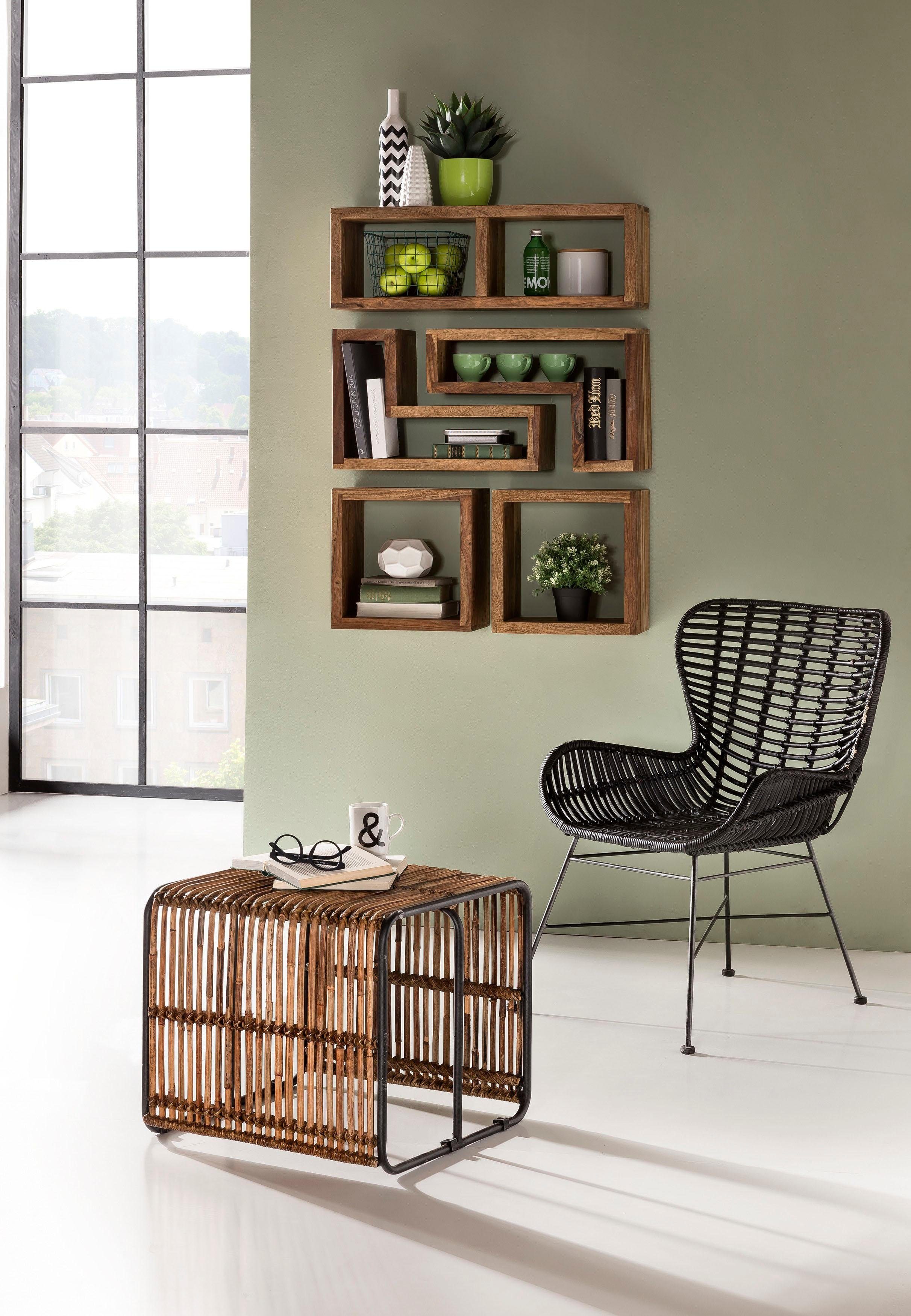 SIT Fauteuil Sit&Chairs met gebogen armleuningen, in zwart of ecru, shabby chic fauteuils zwart