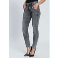 herrlicher slim fit jeans cosy slim modellerend effect door ingewerkte geer grijs