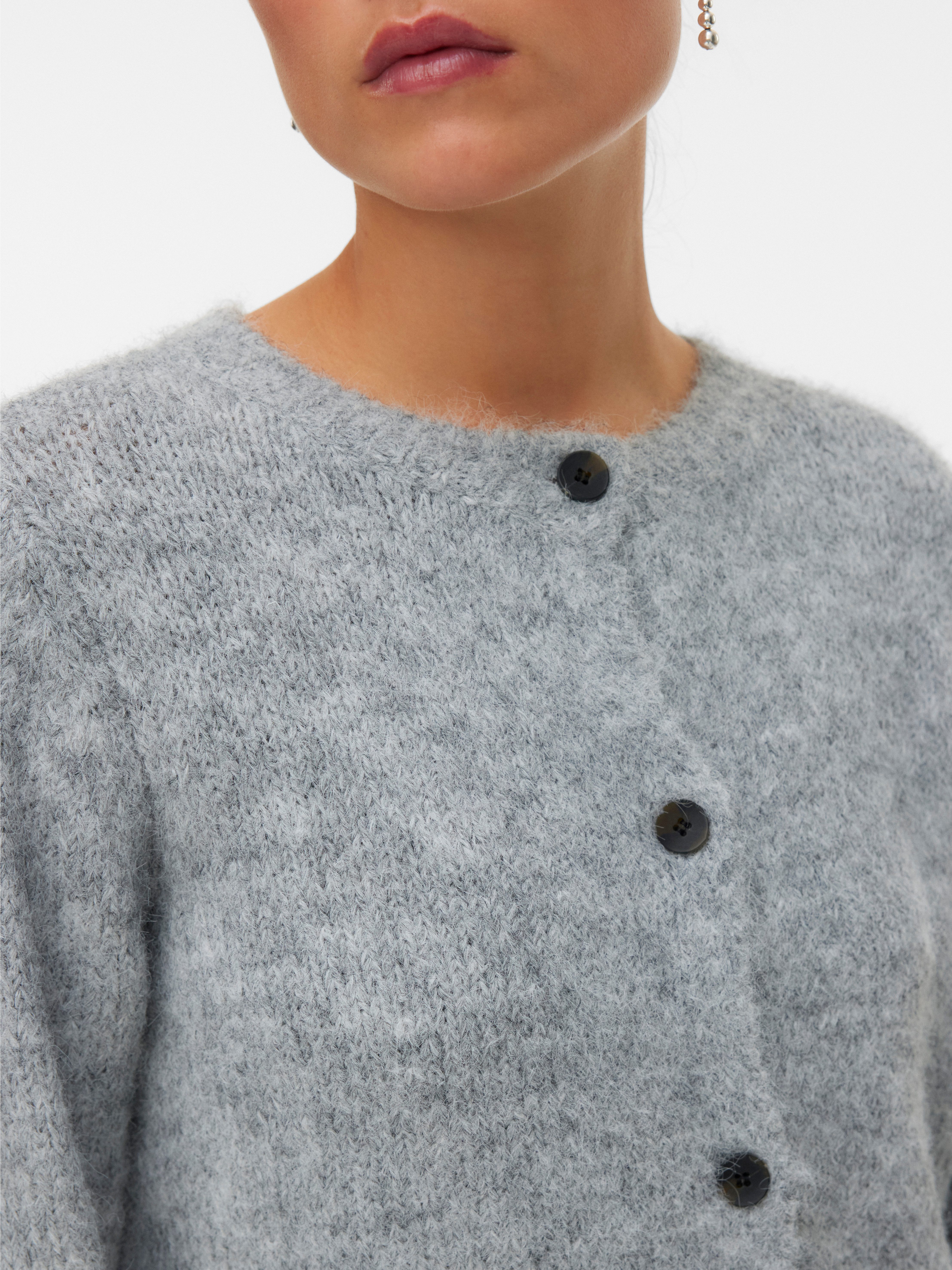 Vero Moda Vest VMNOVAH LS O-NECK BUTTON CARDI GA NOOS