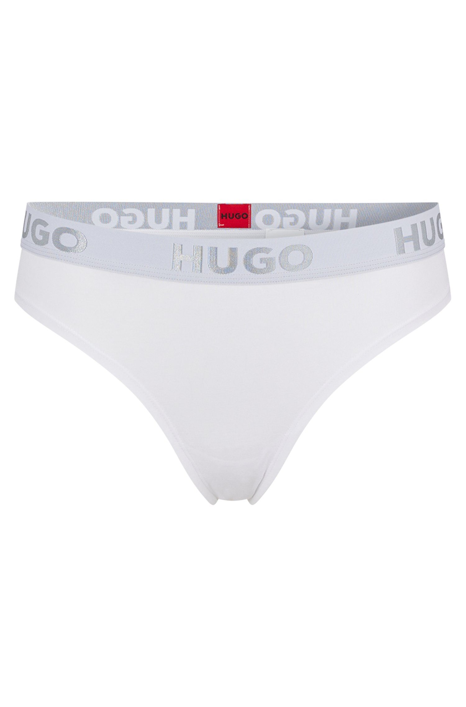 HUGO underwear T-string THONG SPORTY LOGO met elastische taille