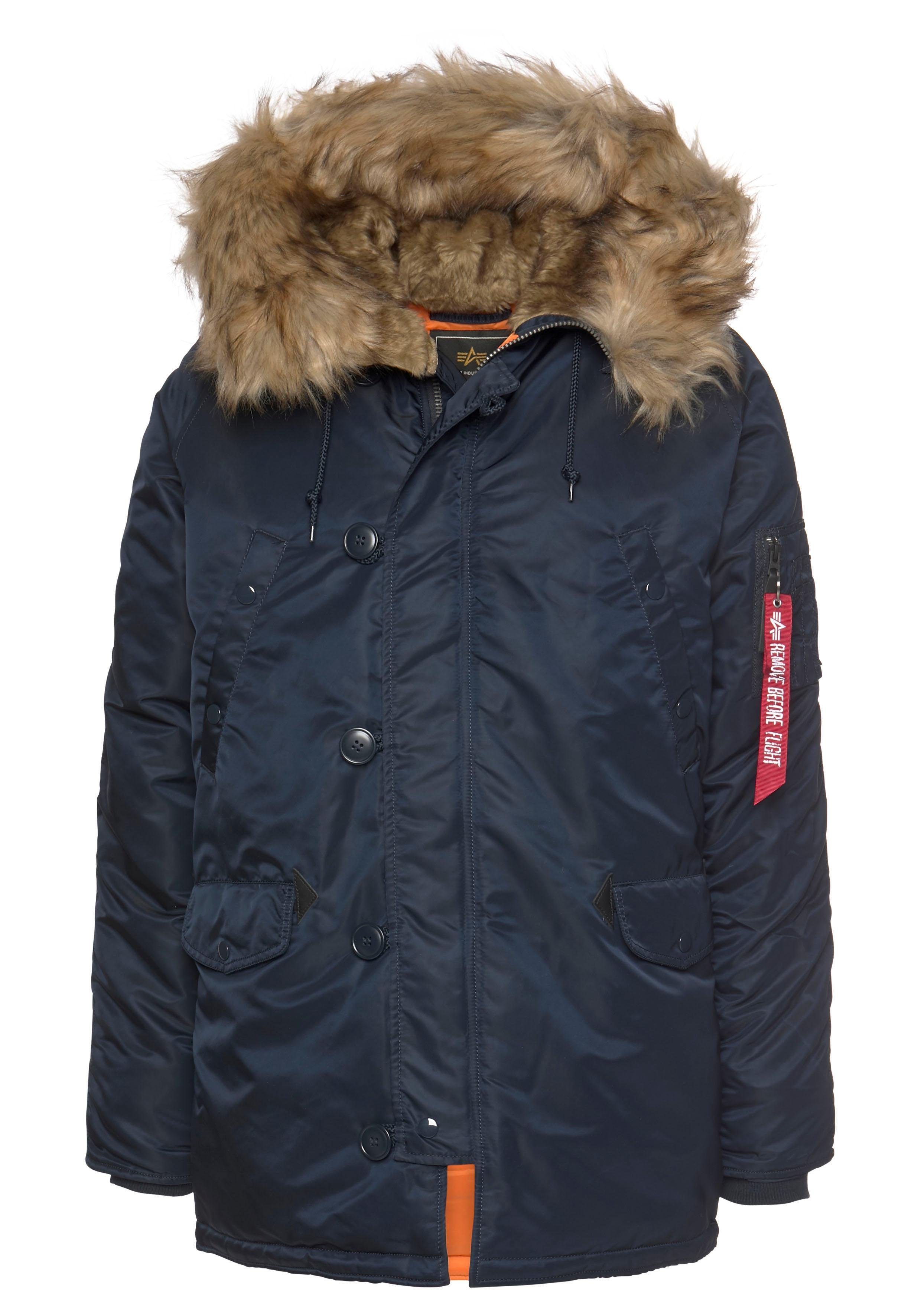 Alpha Industries Parka N3B VF 59 met afneembaar imitatiebontkraag