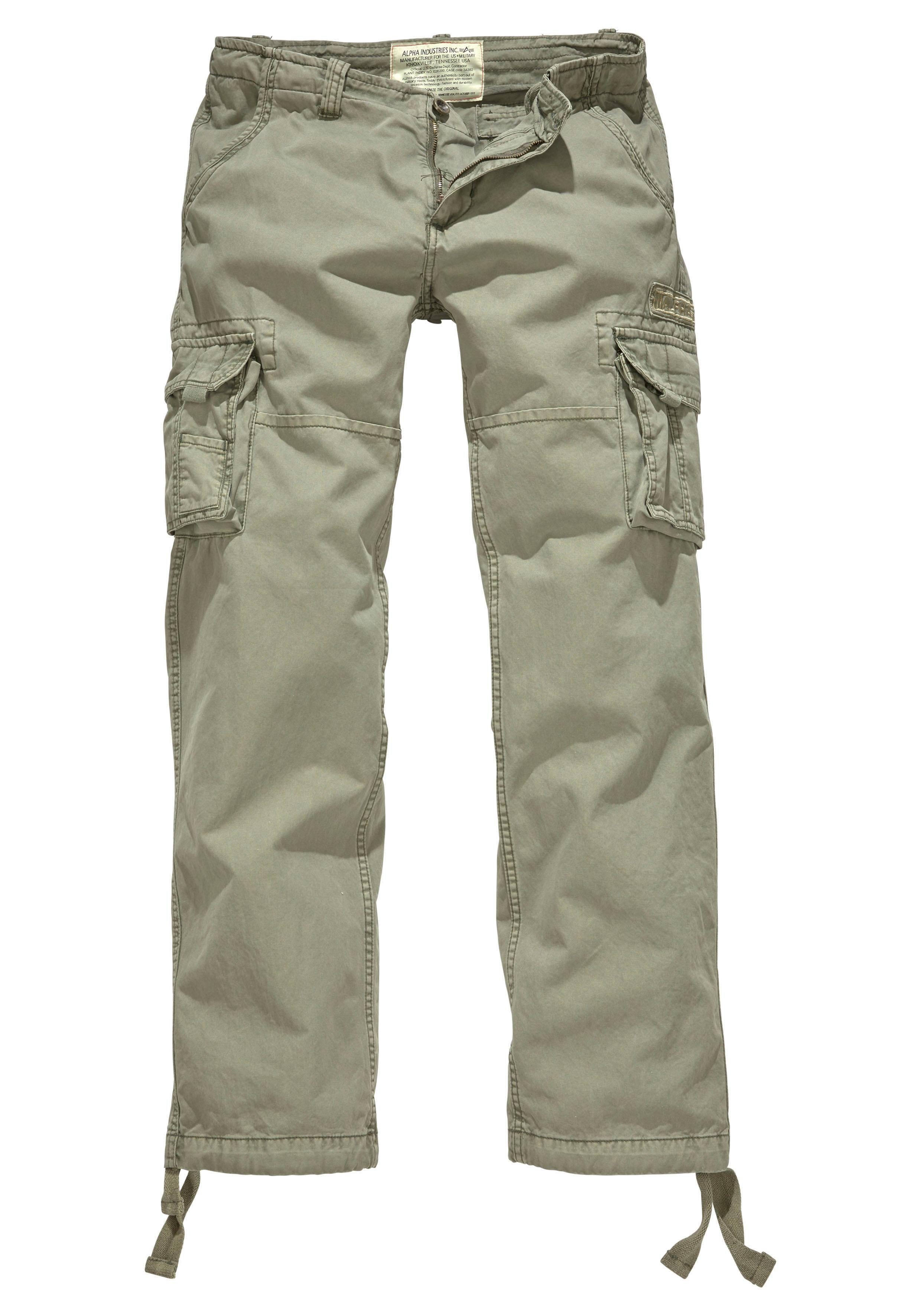 Alpha Industries Cargobroek Jet pant met zijcargozakken en koord aan de beenafsluiting