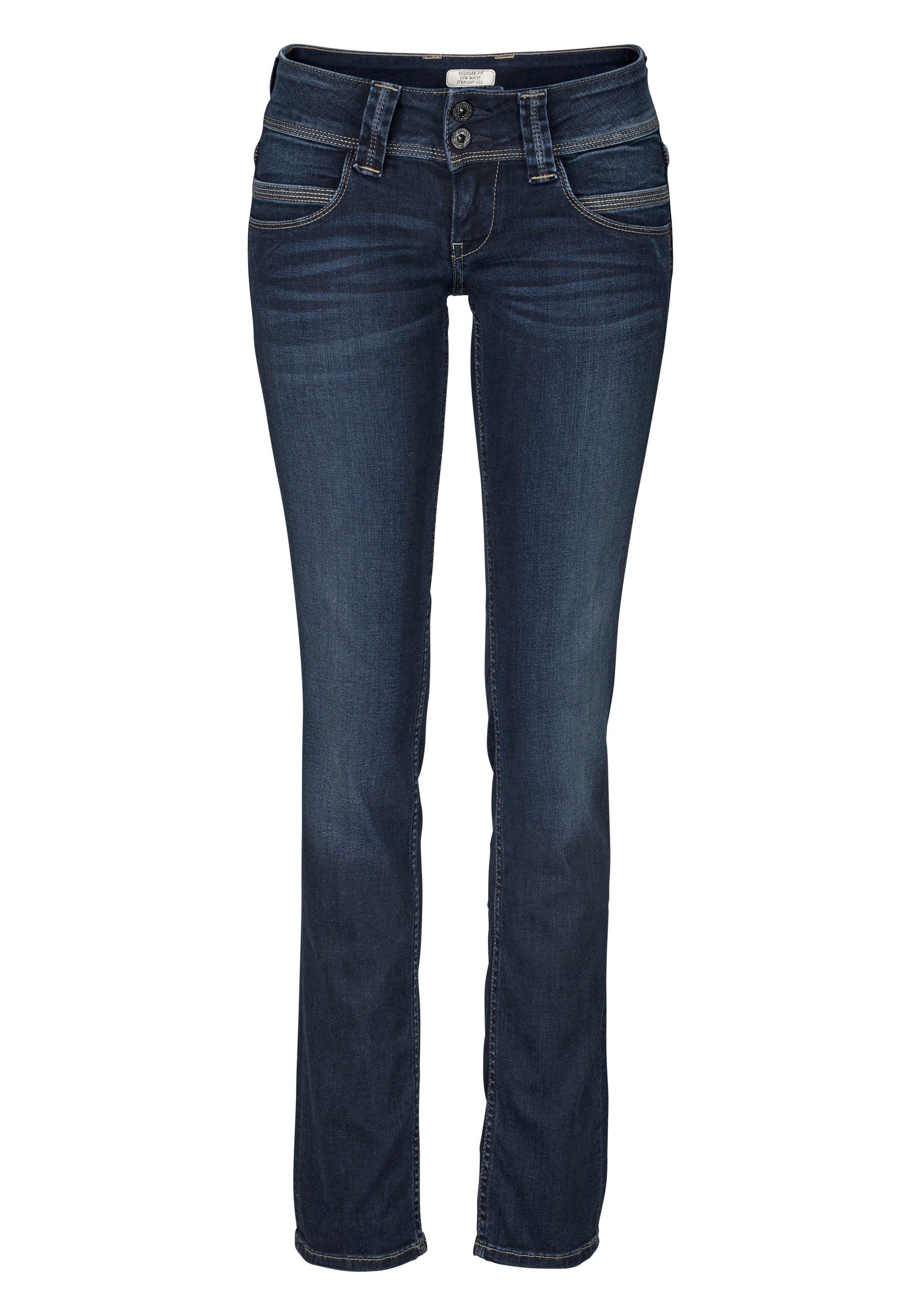 Pepe Jeans Straight jeans VENUS met badge