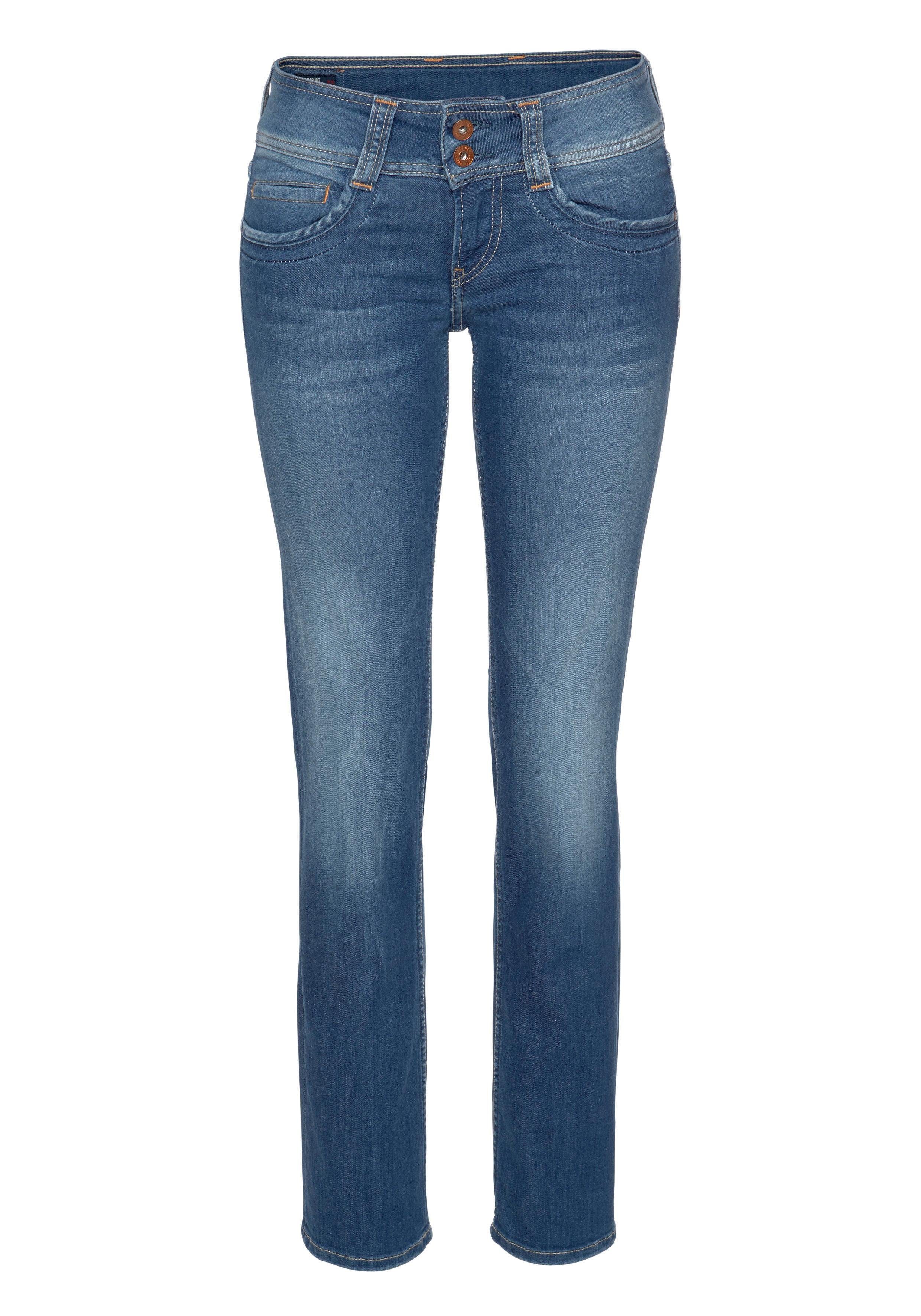 Pepe Jeans Straight jeans GEN in mooie kwaliteit met rechte pijpen en dubbele knoop