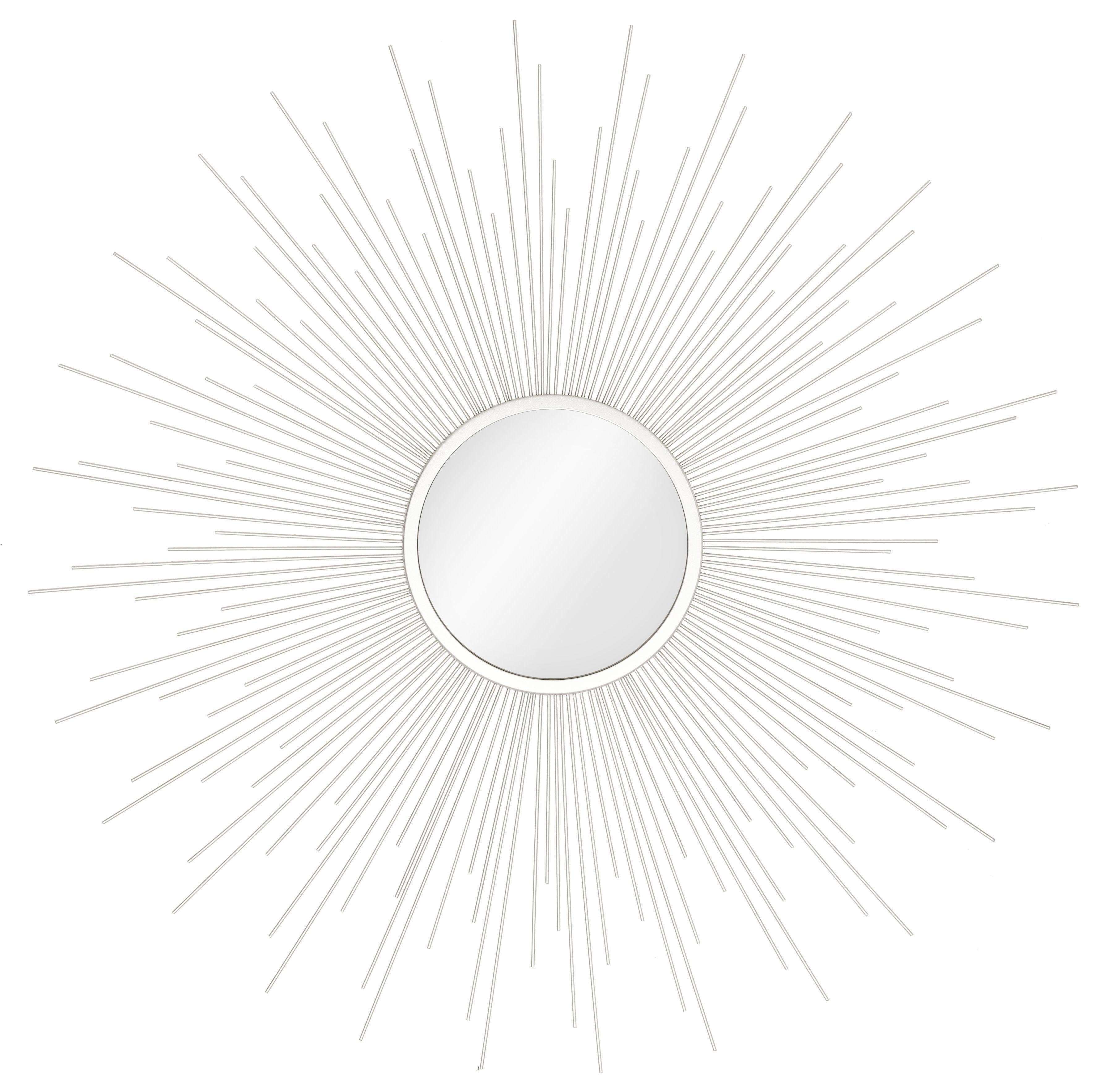 Leonique Sierspiegel Wandspiegel, ø 70 cm, van metaal, goud (1 stuk)