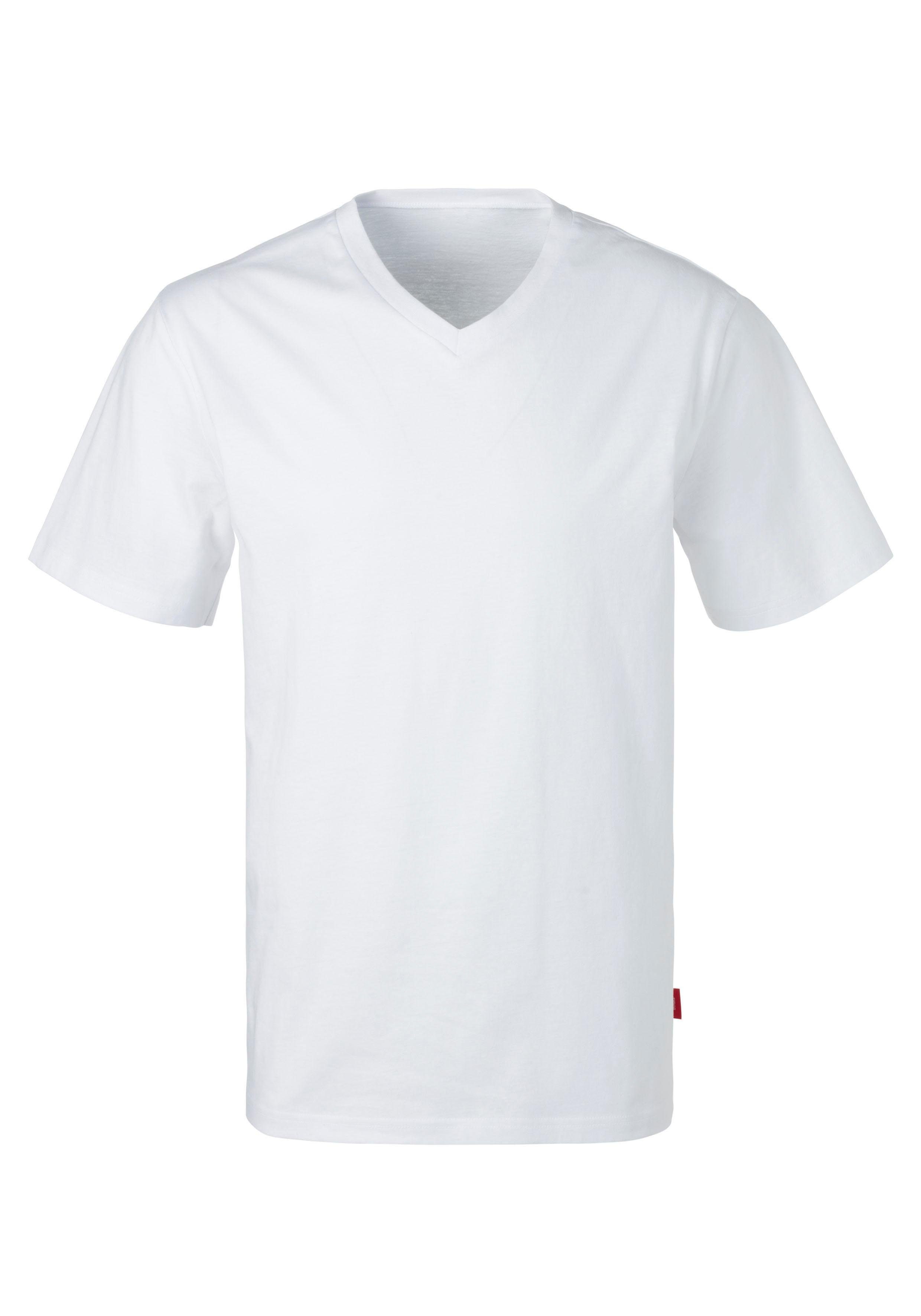s.Oliver RED LABEL Beachwear T-shirt in uni (Set van 3)