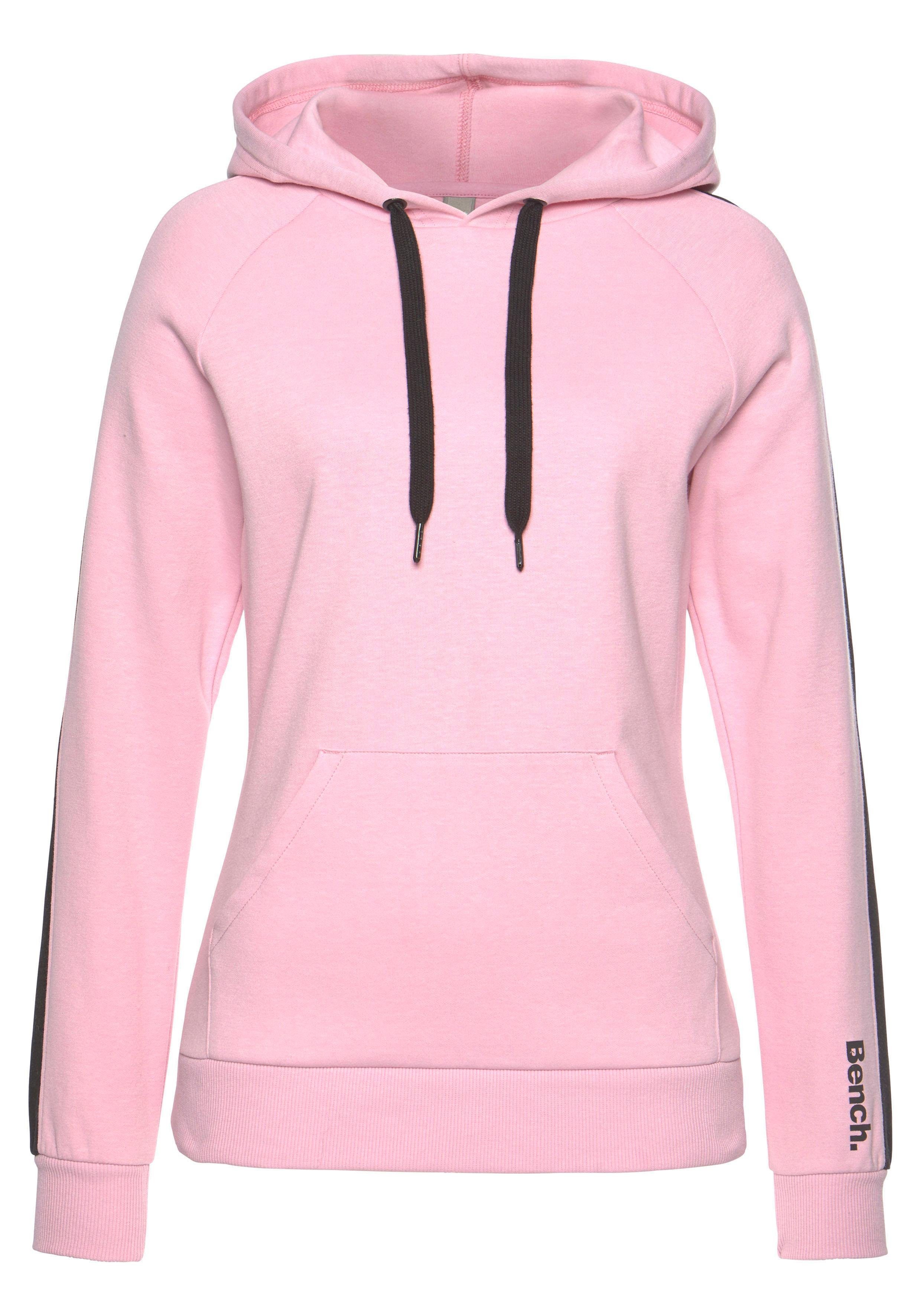Bench. Loungewear Hoodie met zijstrepen en kangoeroezak, loungepak, hoodie