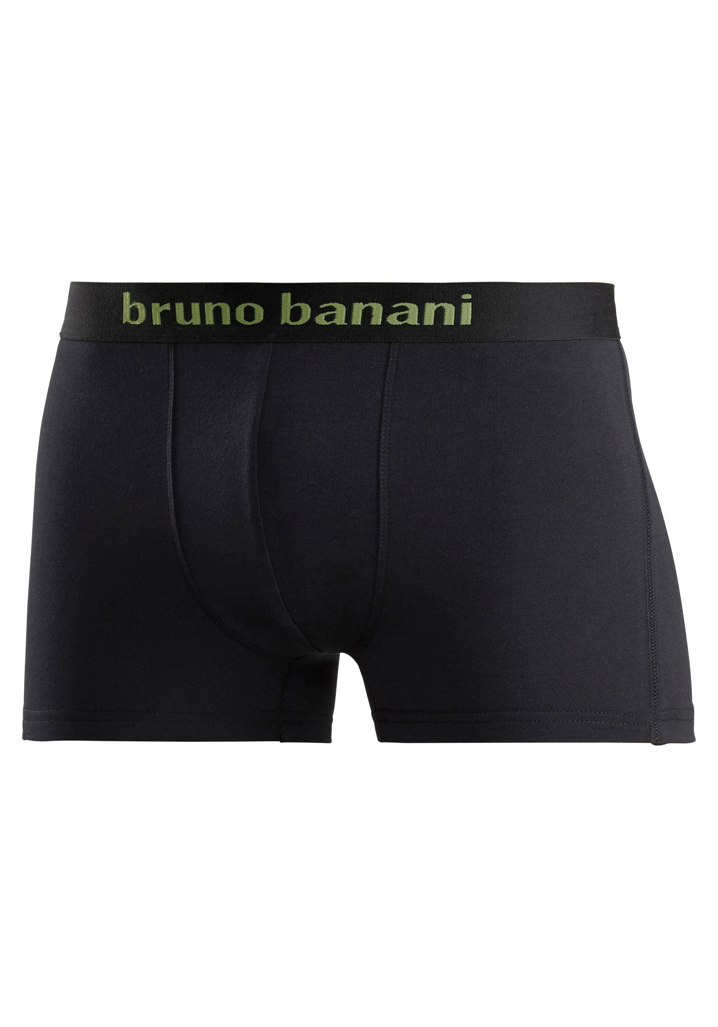 Bruno Banani Boxershort voor heren met gekleurd merkopschrift bij de boord (set, 4 stuks)