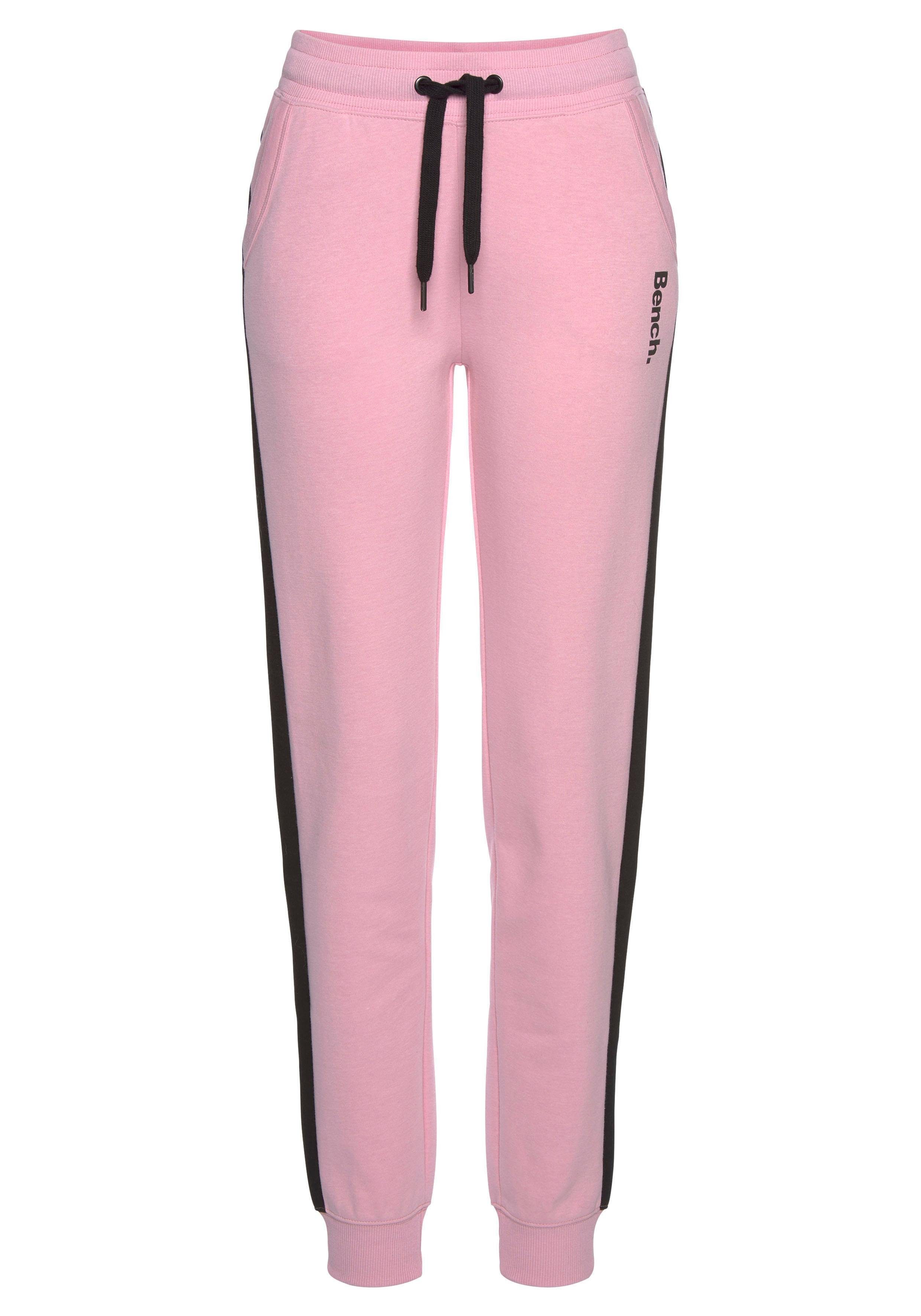 Bench. Loungewear Sweatbroek met zijstrepen en smalle pijpen, loungepak