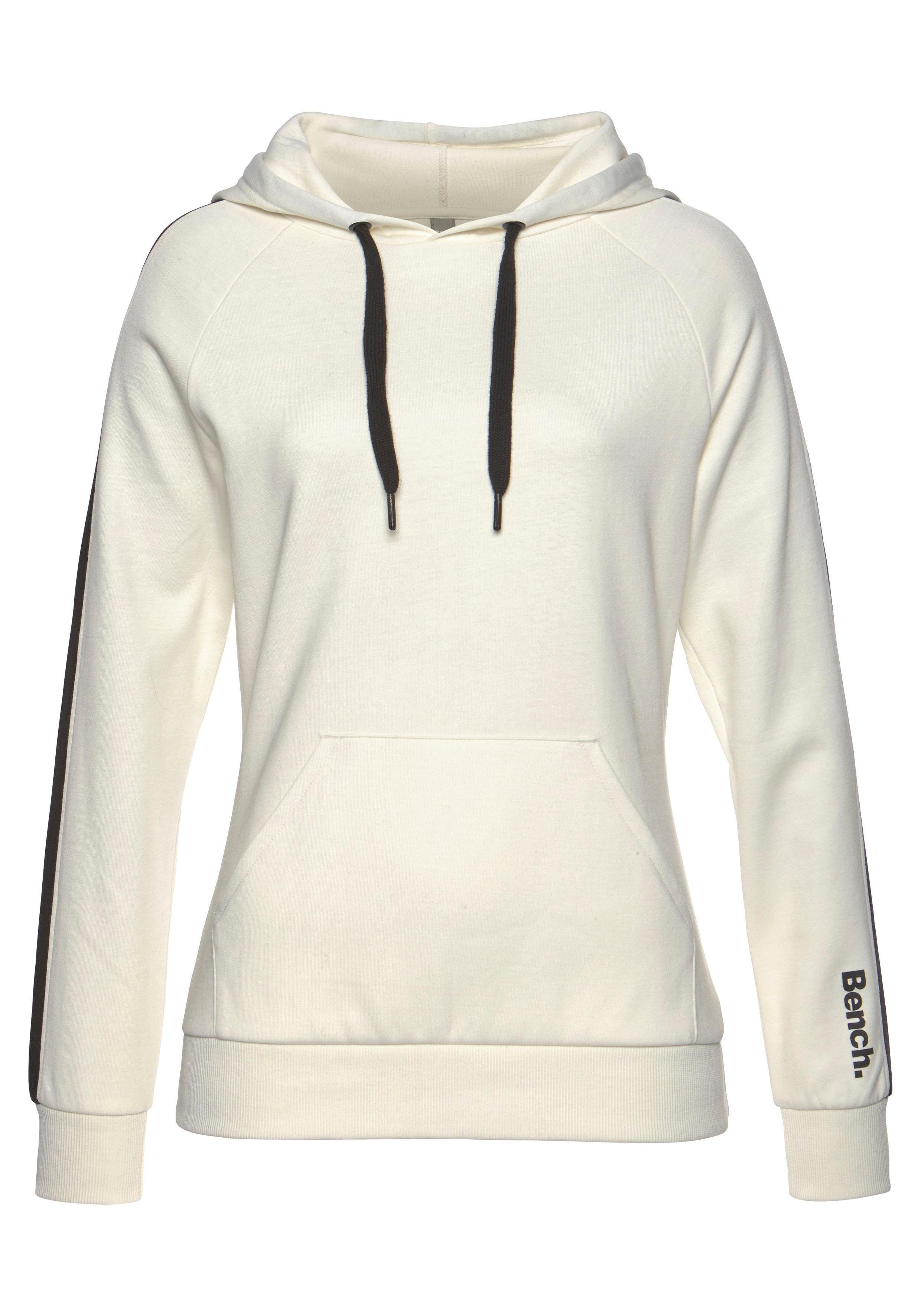 Bench. Loungewear Hoodie met zijstrepen en kangoeroezak, loungepak, hoodie