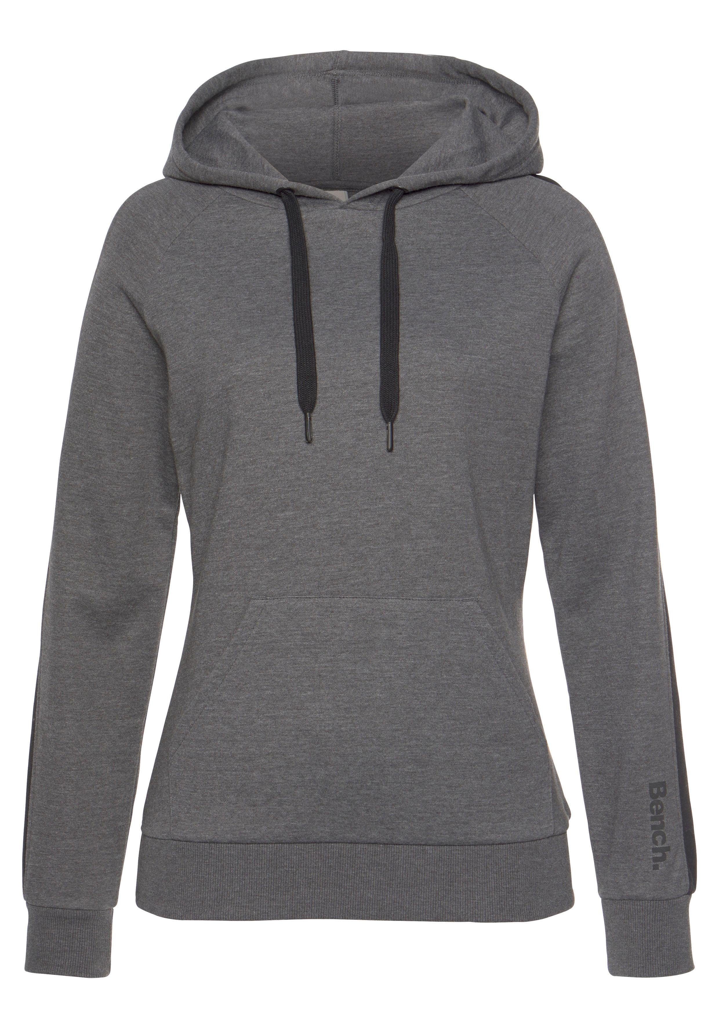 Bench. Loungewear Hoodie met zijstrepen en kangoeroe zak, loungewear
