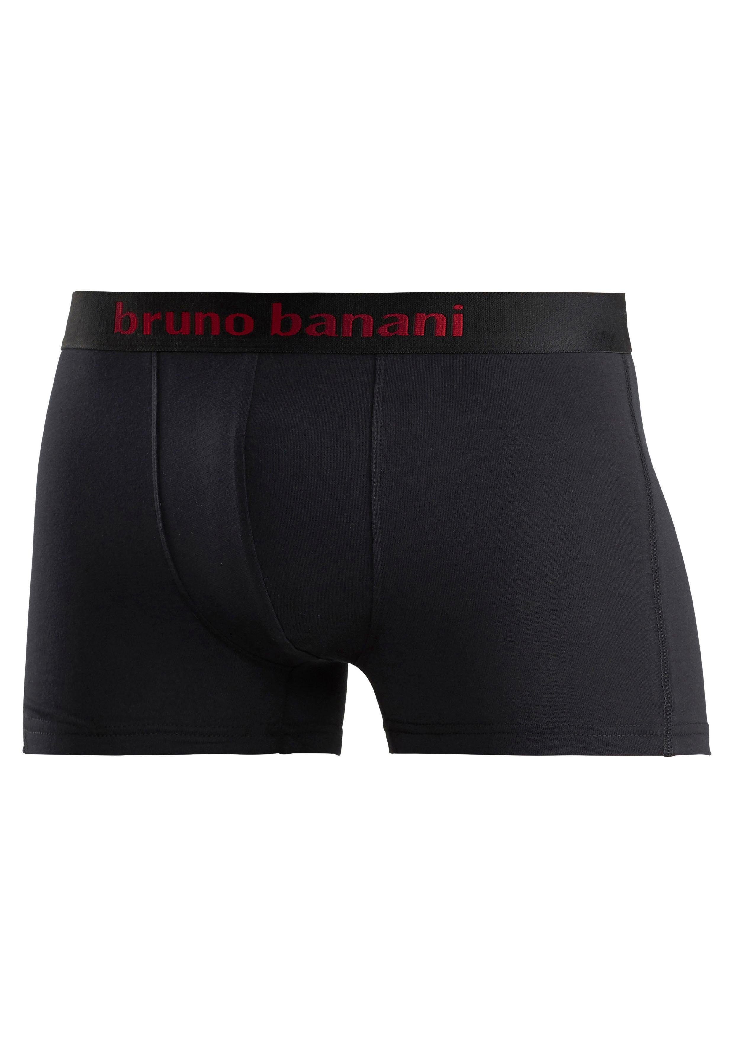 Bruno Banani Boxershort voor heren met gekleurd merkopschrift bij de boord (set, 4 stuks)