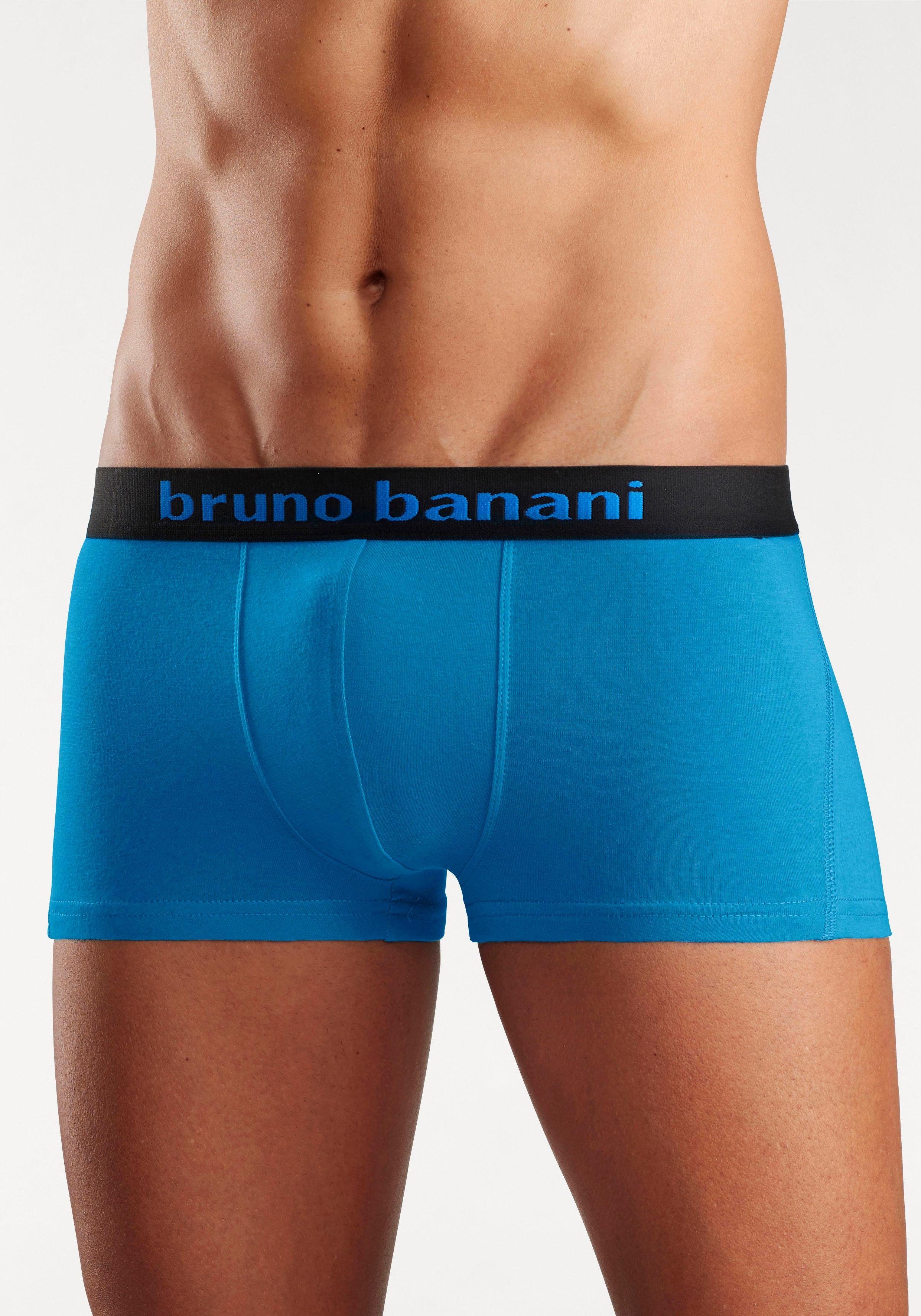Bruno Banani Hipster strak zittende boxershorts met logo webband van katoenmix (set, 4 stuks)