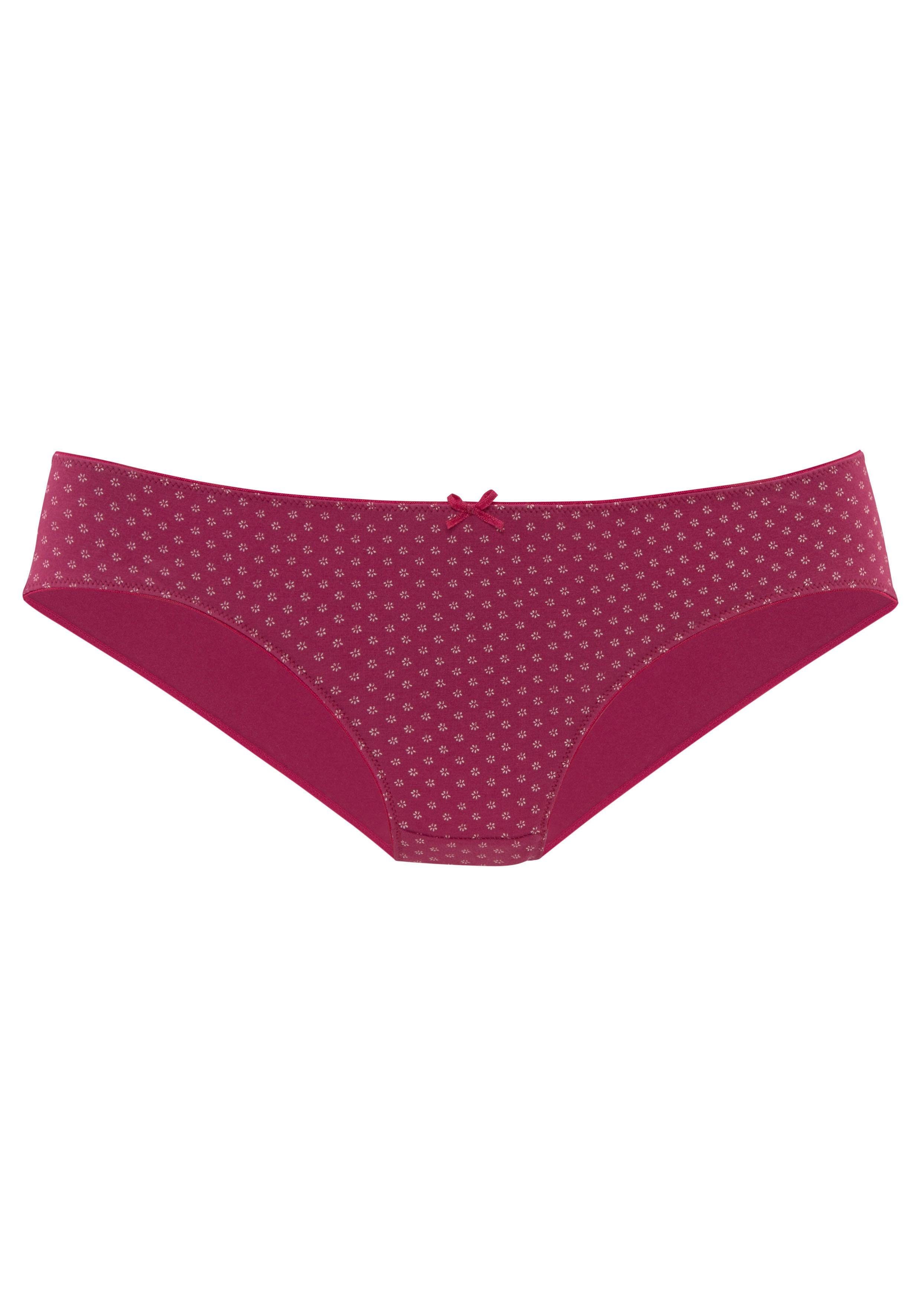 s.Oliver RED LABEL Beachwear Bikinibroekje van elastisch katoen (4 stuks, Set van 4)
