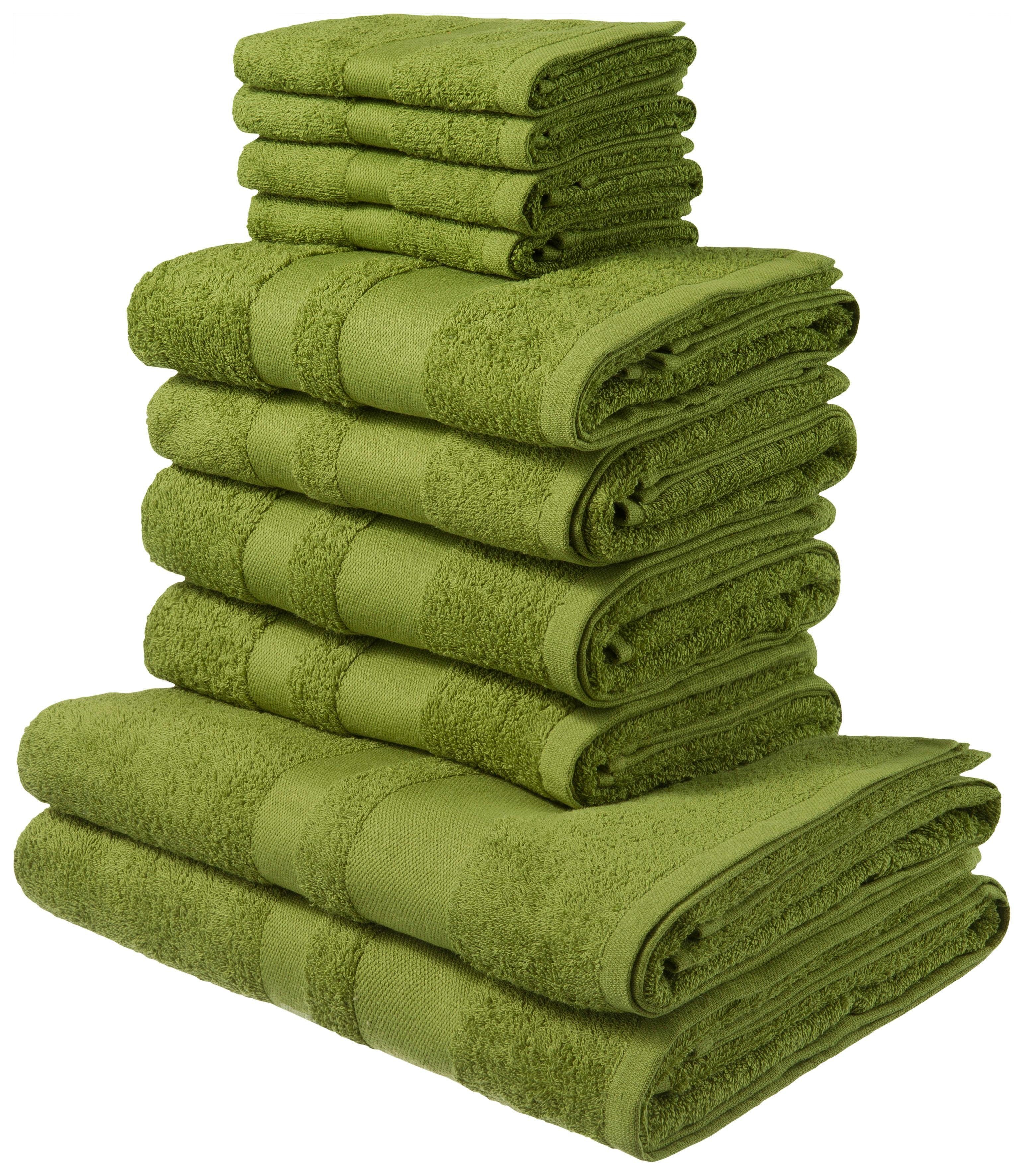 my home handdoekenset vanessa (set, 10-delig) groen
