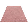 home affaire hoogpolig vloerkleed shaggy 30 geweven, woonkamer roze