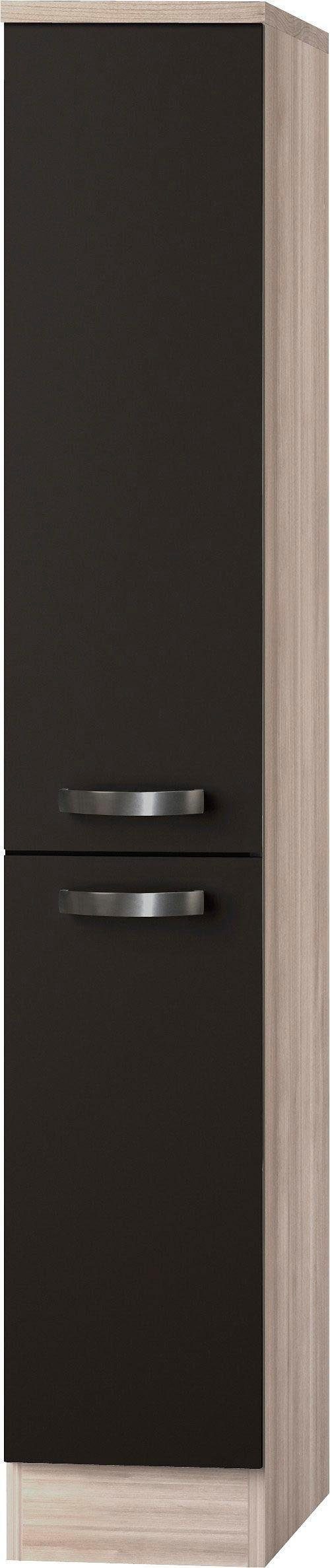 OPTIFIT Apothekerskast Faro , 2 laden, metalen grepen, breedte 30 cm opbergkasten grijs