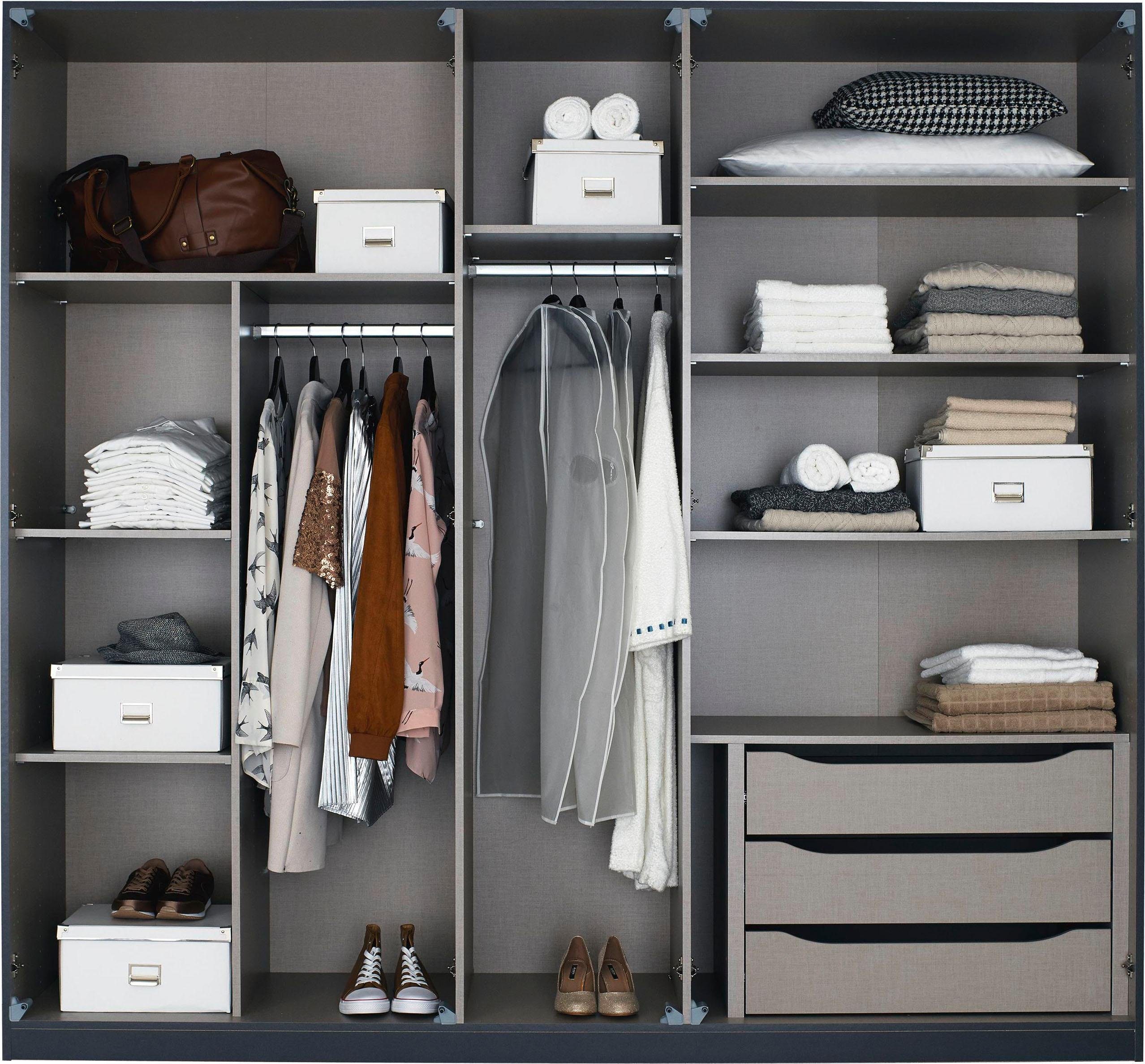 rauch Draaideurkast Bellezza inclusief lade-inzet, wasindeling en verdere accessoires