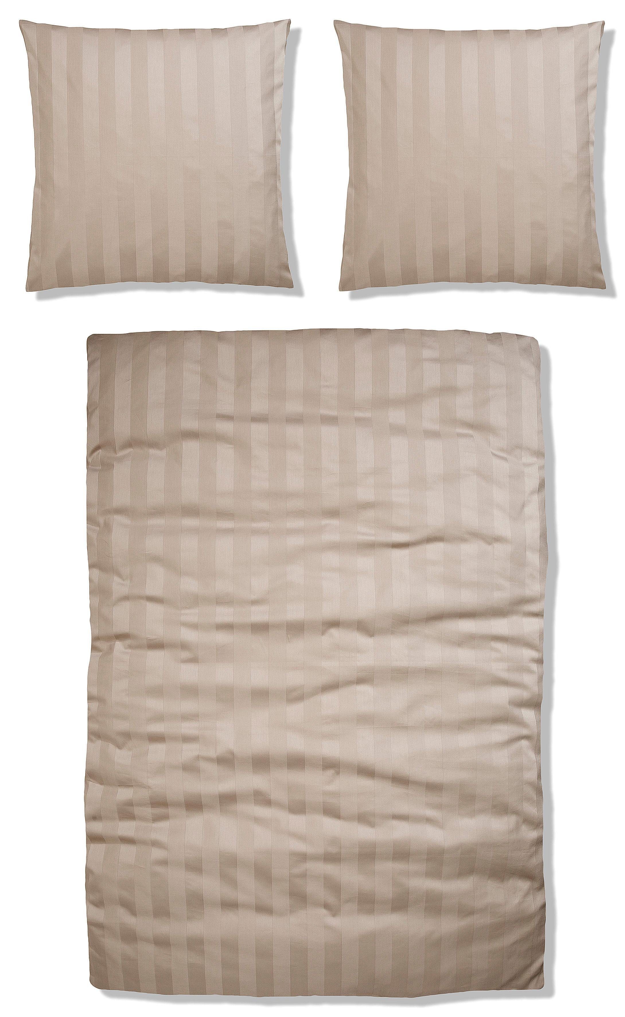 Leonique Overtrekset Malia in mt. 135x200 of 155x220 cm tijdloze beddengoed van katoen, beddengoed in mako-satijnkwaliteit