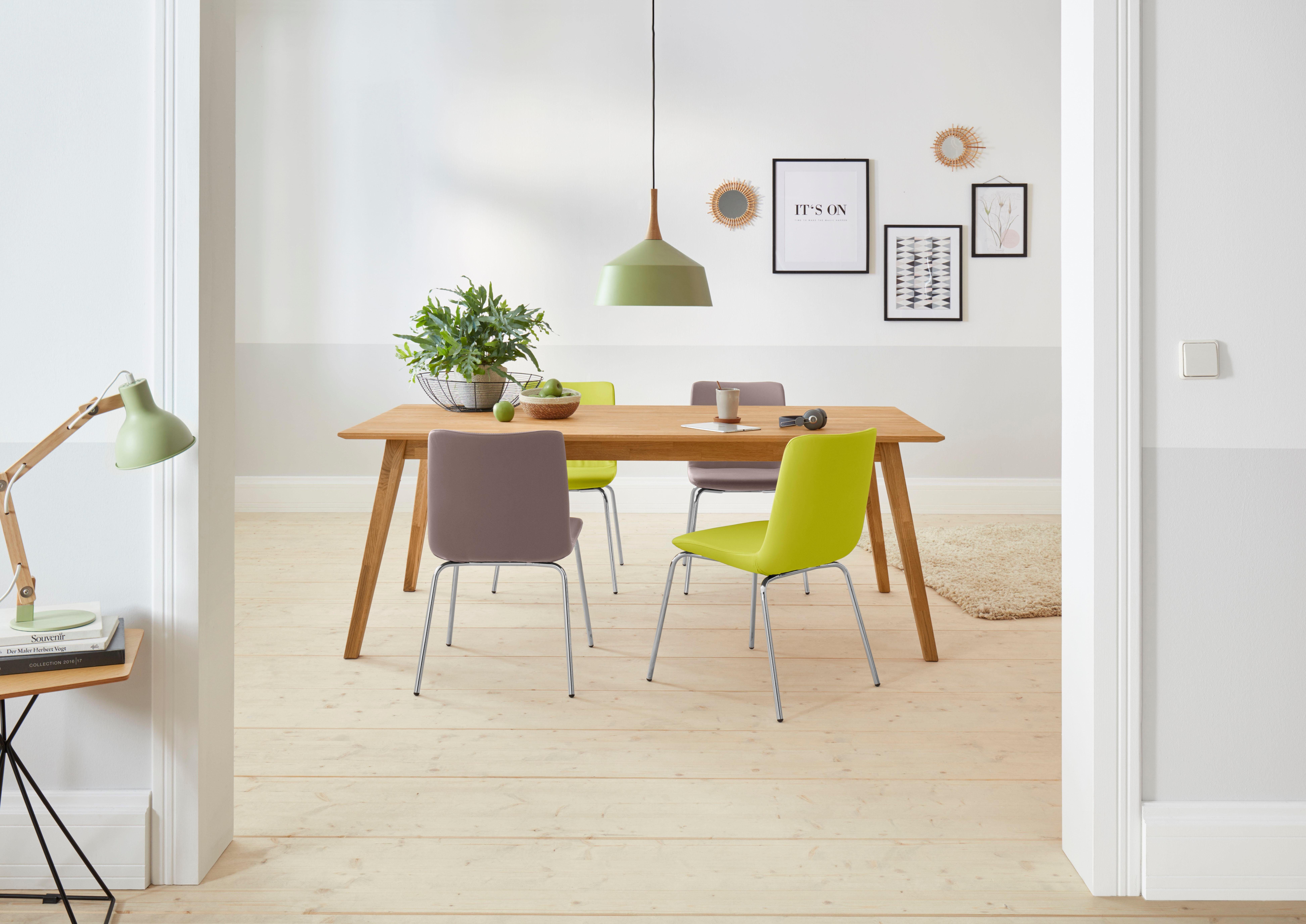 andas Eettafel Lake Massief eiken, breedte 150 cm, uit te breiden met insteekbladen