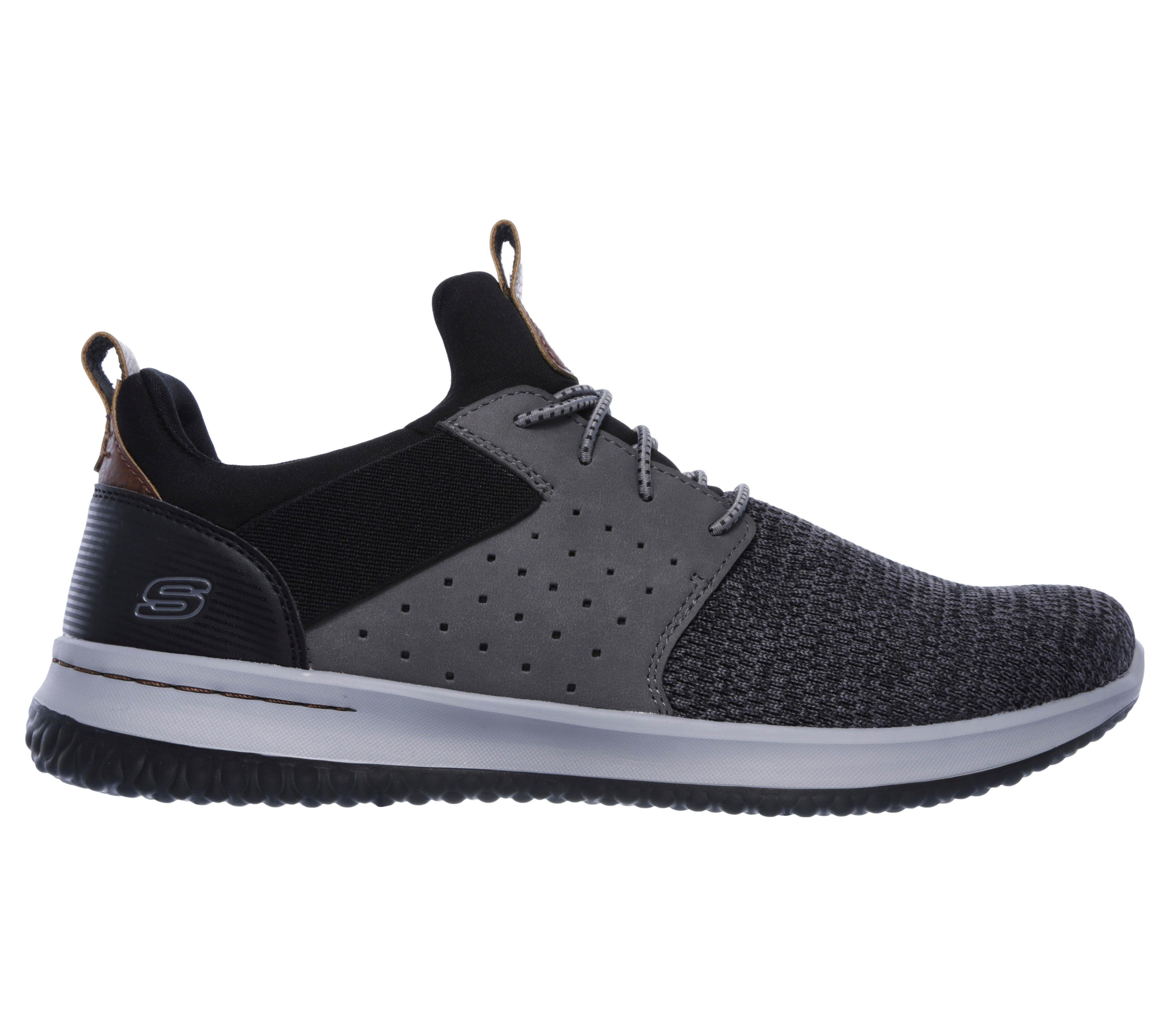 Skechers Slip-on sneakers Delson-Camben Slipper, vrijetijdsschoen met praktische elastiek