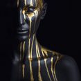 leonique artprint op acrylglas gezichtshelft goud