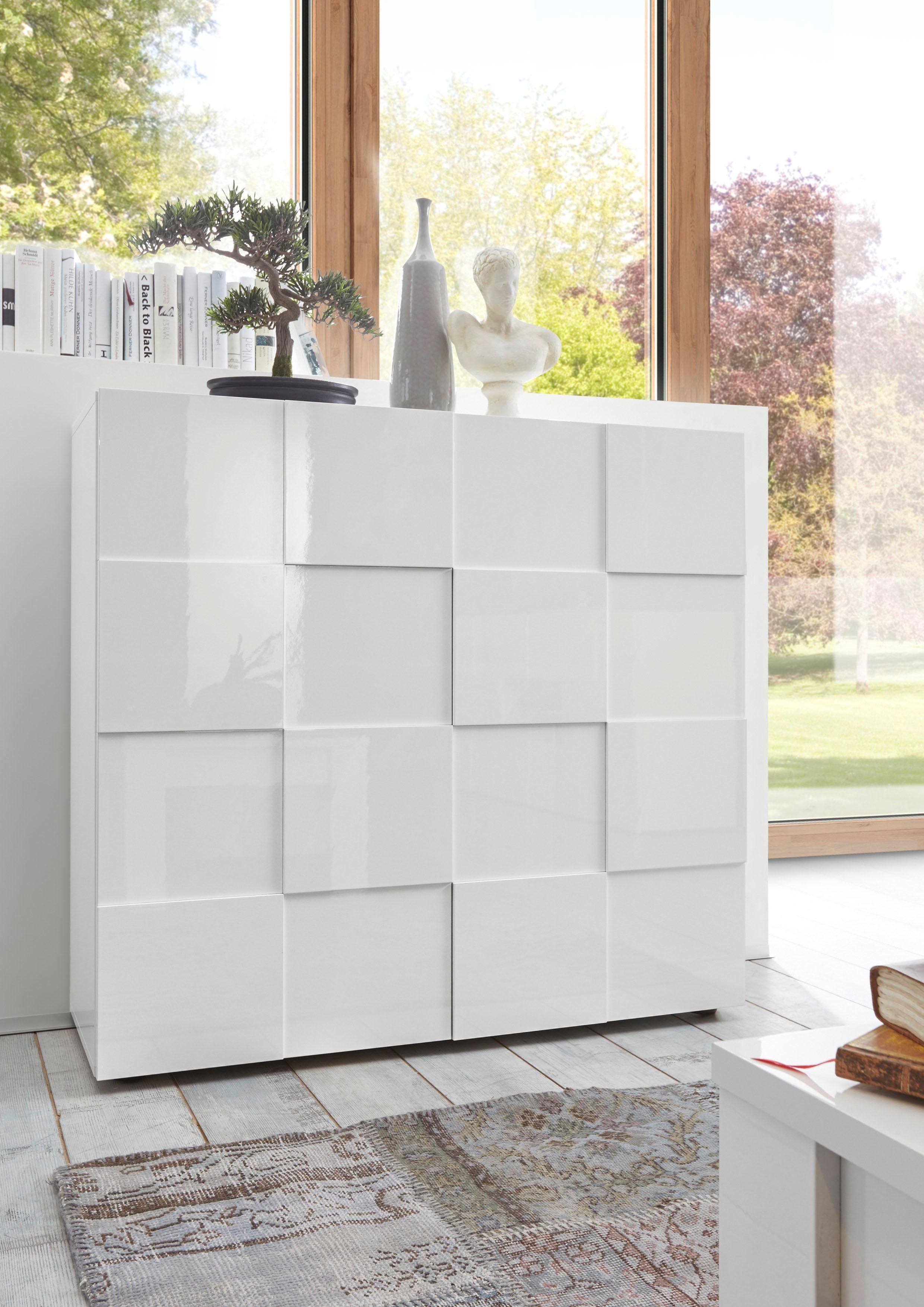 INOSIGN Highboard Dama Hoogte 111 cm, Breedte 121 cm, Commode 2 deuren, Hoge commode